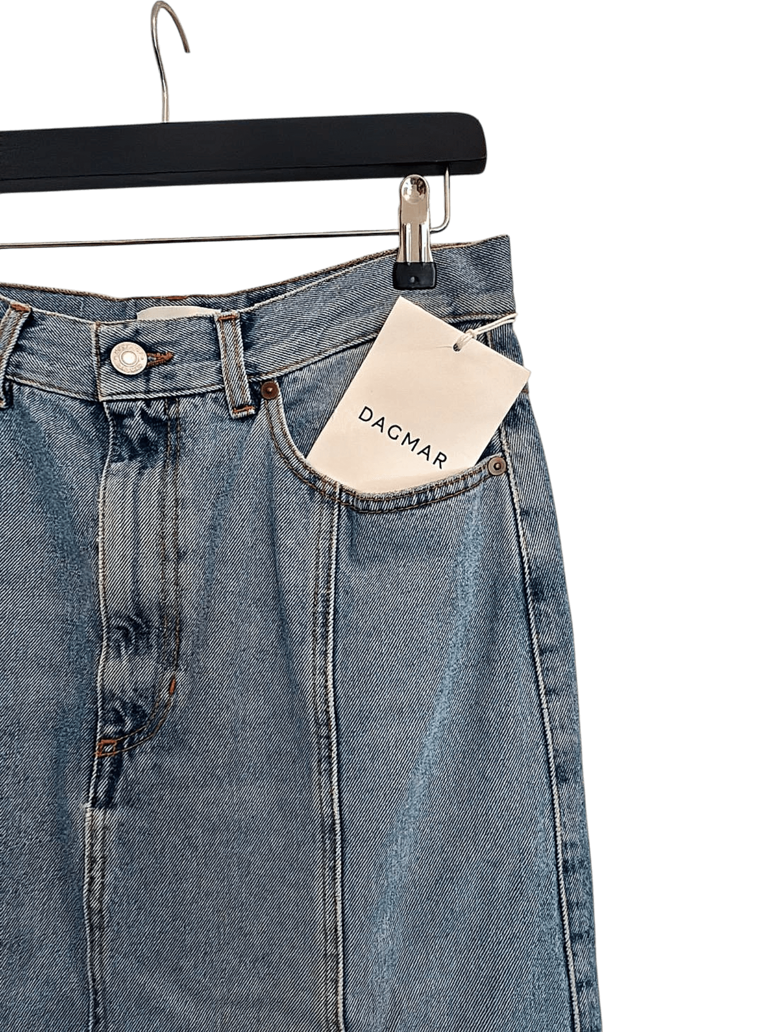 House Of Dagmar Denim Skirt Light Blue Wash 2