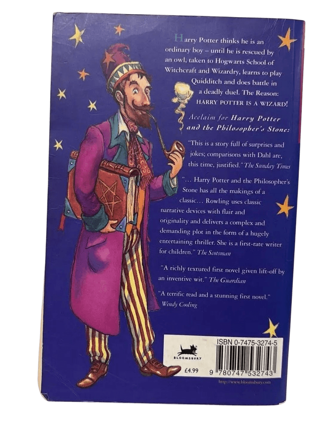 Harry Potter and the Philosopher's Stone - First Edition 1997 Paperback 3