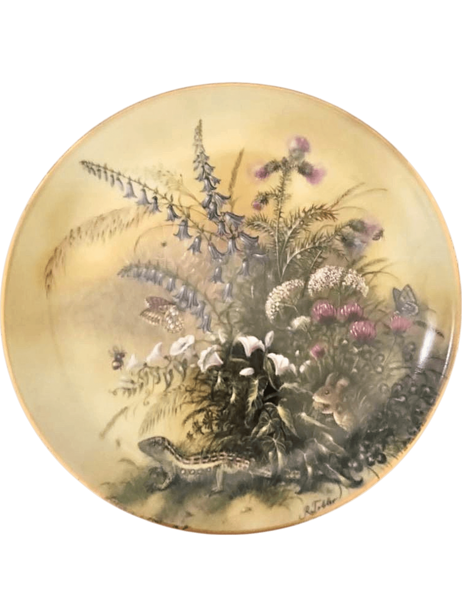 Royal Doulton 'Lizards and Wildflowers' Collectible Decorative Plate 1