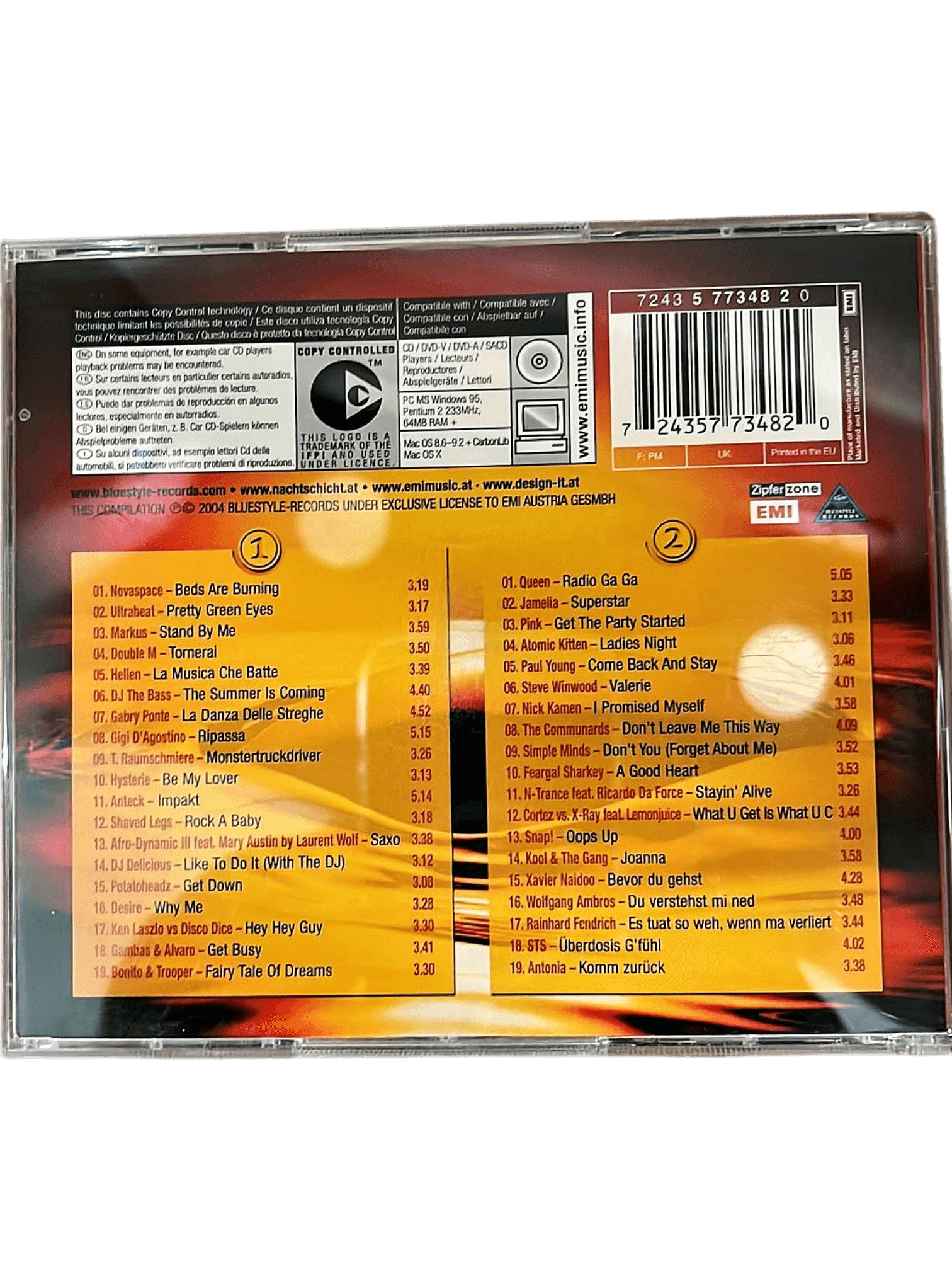 Nachtschicht 12 CD – 19 Club Tunes & Party Classics 2