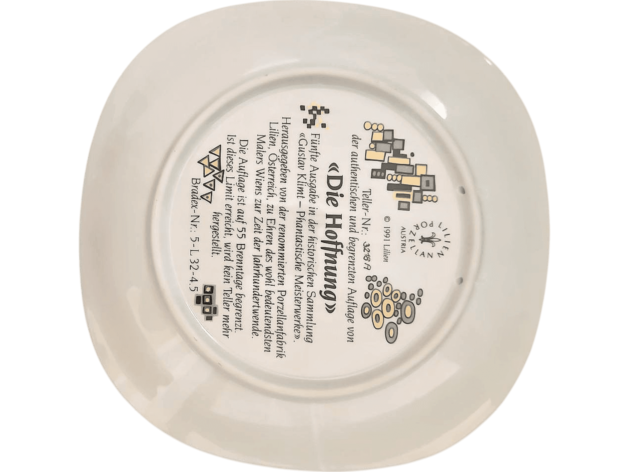 Klimt Die Hoffnung Decorative Collector Plate - Artis Orbis Goebel 2