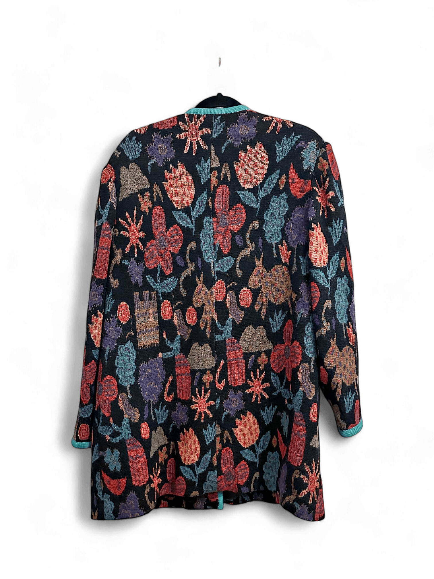 Vintage 80s Multicolor Knit Jacket 2