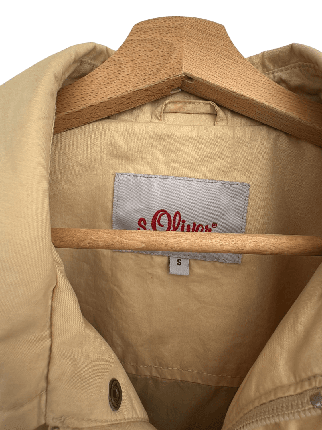 s.Oliver Beige Cotton Jacket - Size S 3
