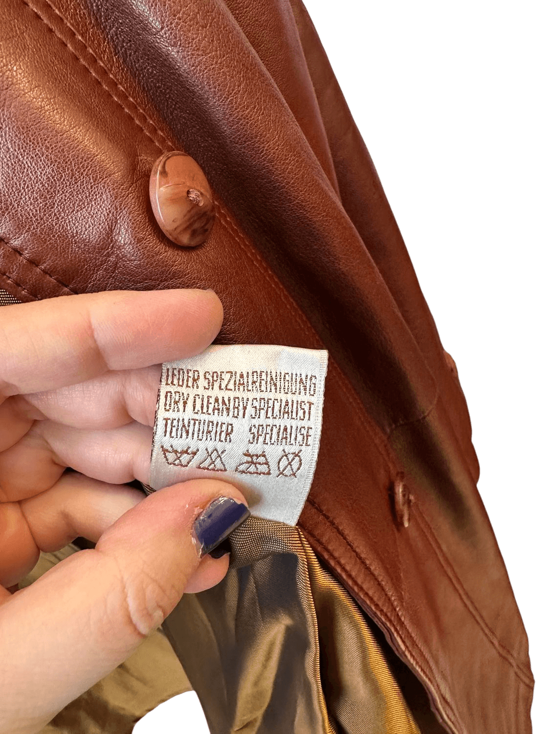 Vintage Ledermantel aus echtem Leder - Braun 7