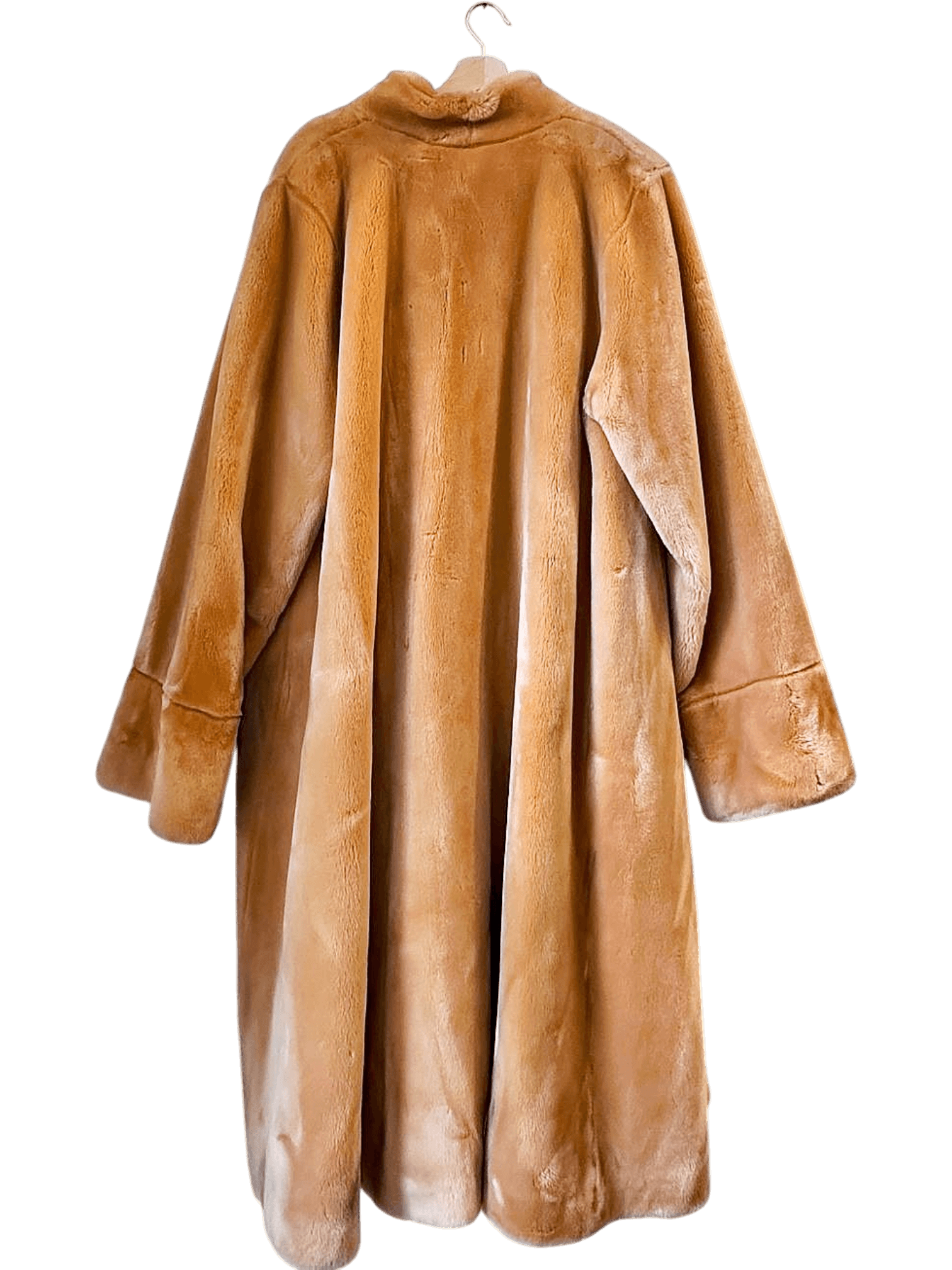 Jean Philippe Rodier Camel Faux Fur Coat with Purple Lining - Paris-New York 5