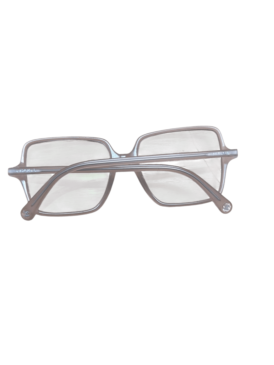 Chanel Square Frame Eyeglasses - Brown Transparent 2