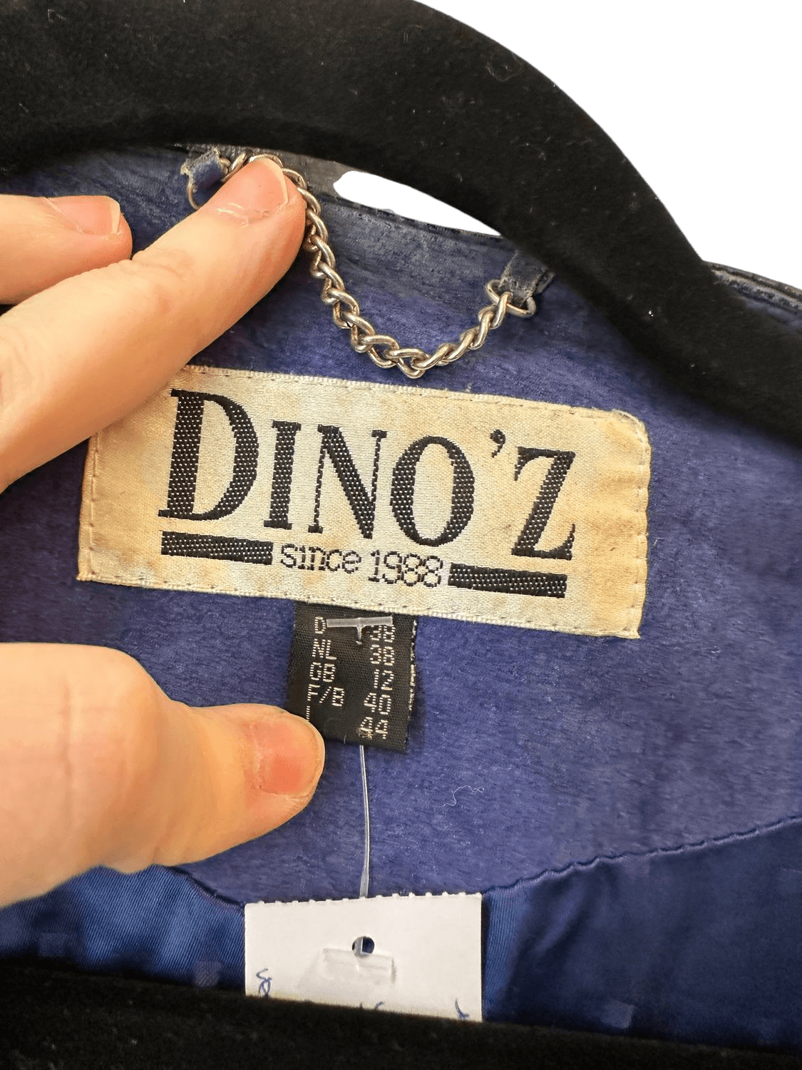 Vintage DINO'Z Patchwork Leather Bomber Jacket - Size M/L 4