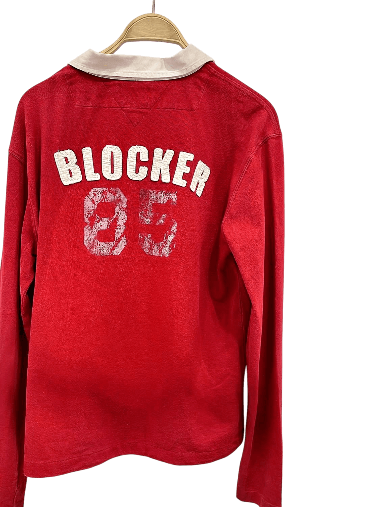 Red Tommy Hilfiger Polo Shirt with Stripe Detail - New with Tags 4