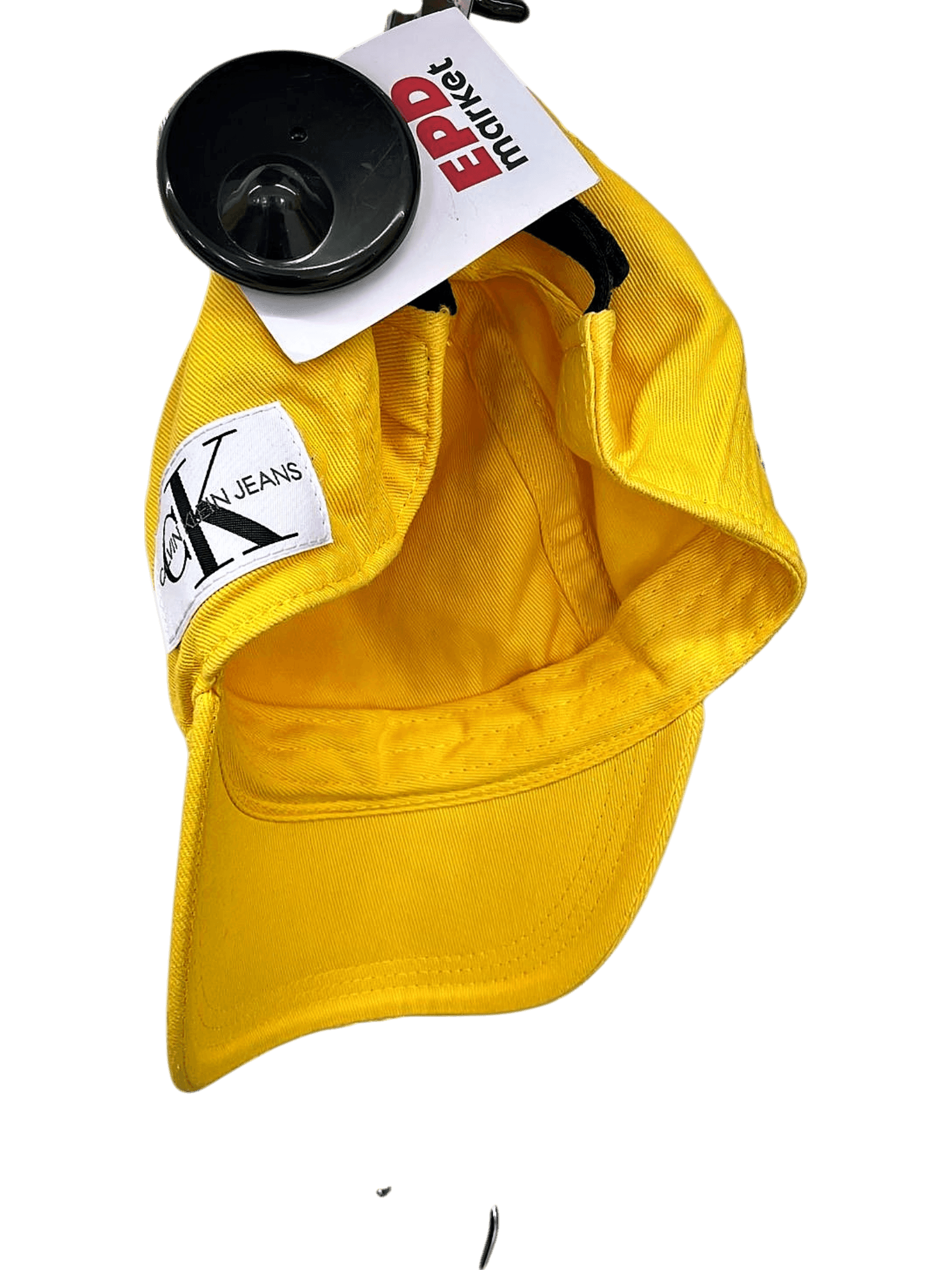 Calvin Klein Yellow Cap - #MYCALVINS 'Accept No Fakes' Baseball Hat 2