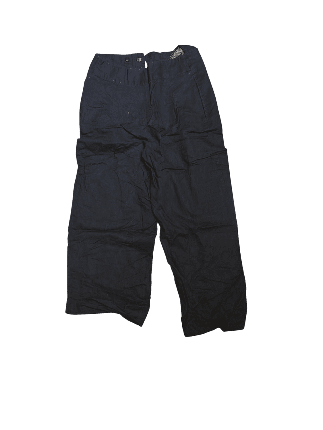 ZARA Navy Wide-Leg Pants Size XS 3