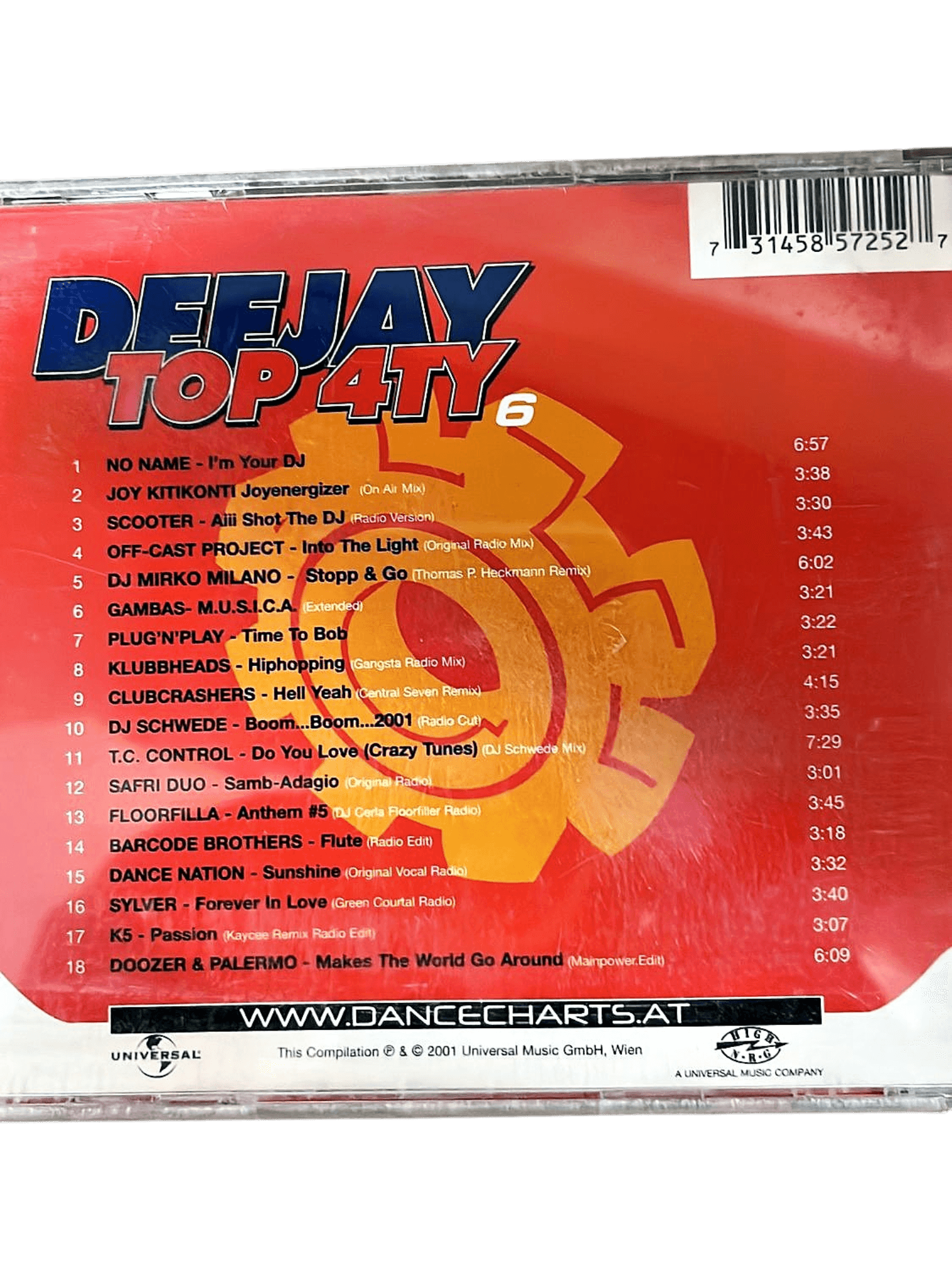 Deejay Top 4ty 6 - Dance Compilation CD mit Joy Kitikonti, Scooter u.a. 2