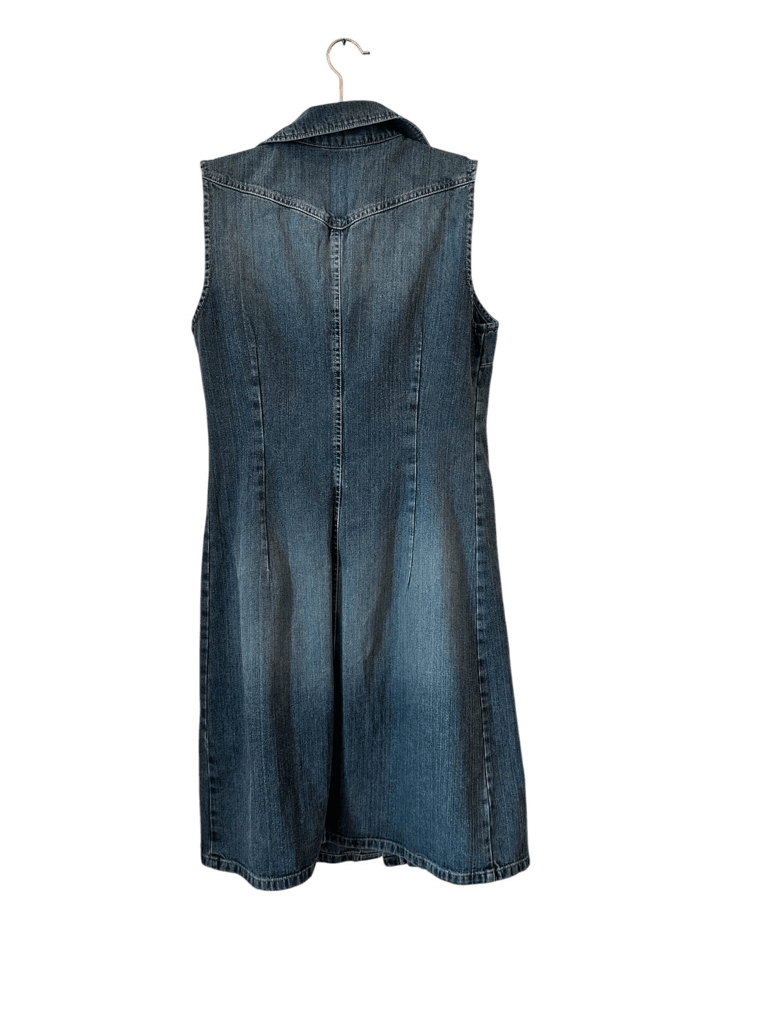 Sisley Sleeveless Denim mini Dress - Size S 2