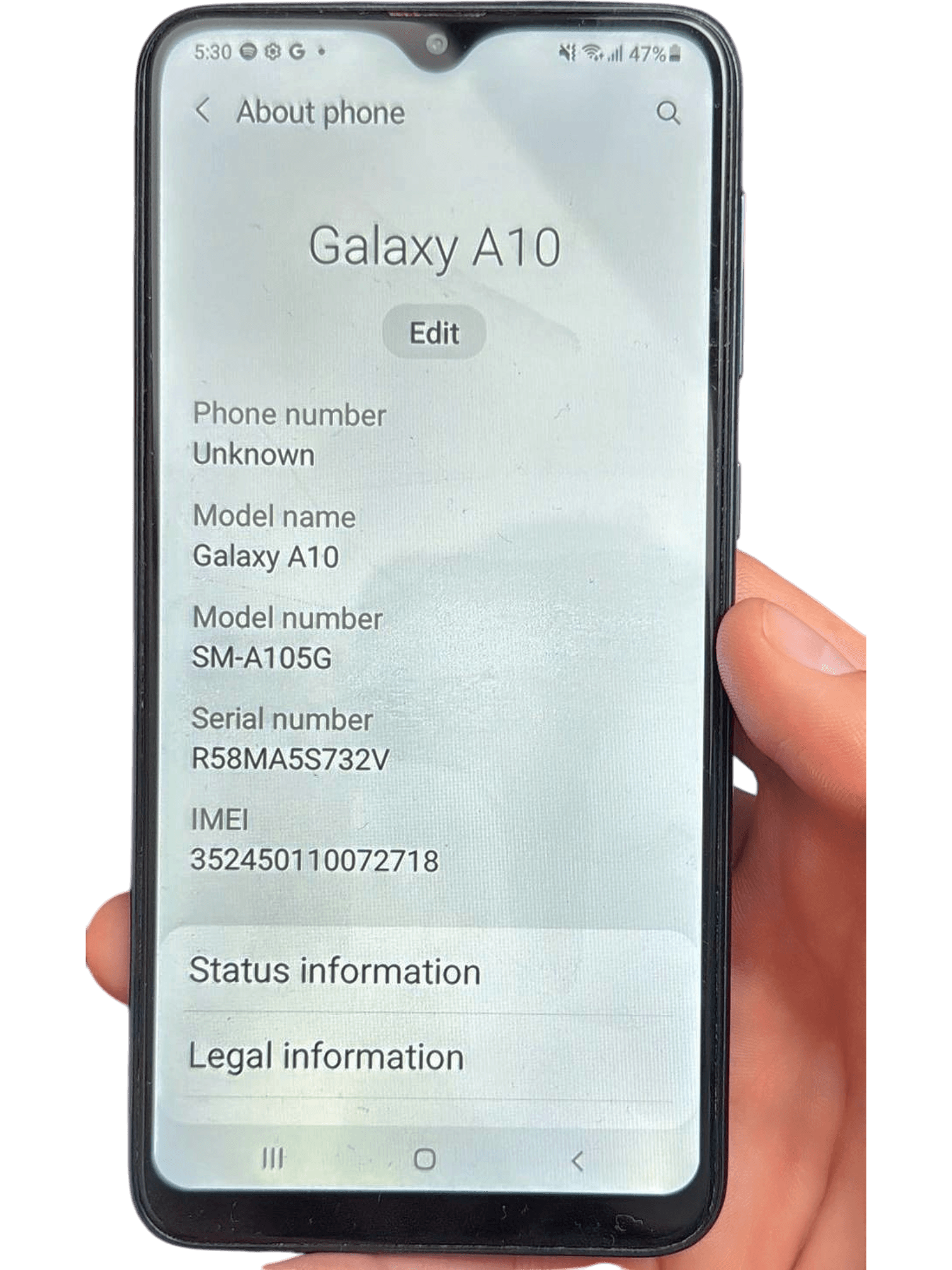 Samsung Galaxy A10 Smartphone (SM-A105G) - Black 1