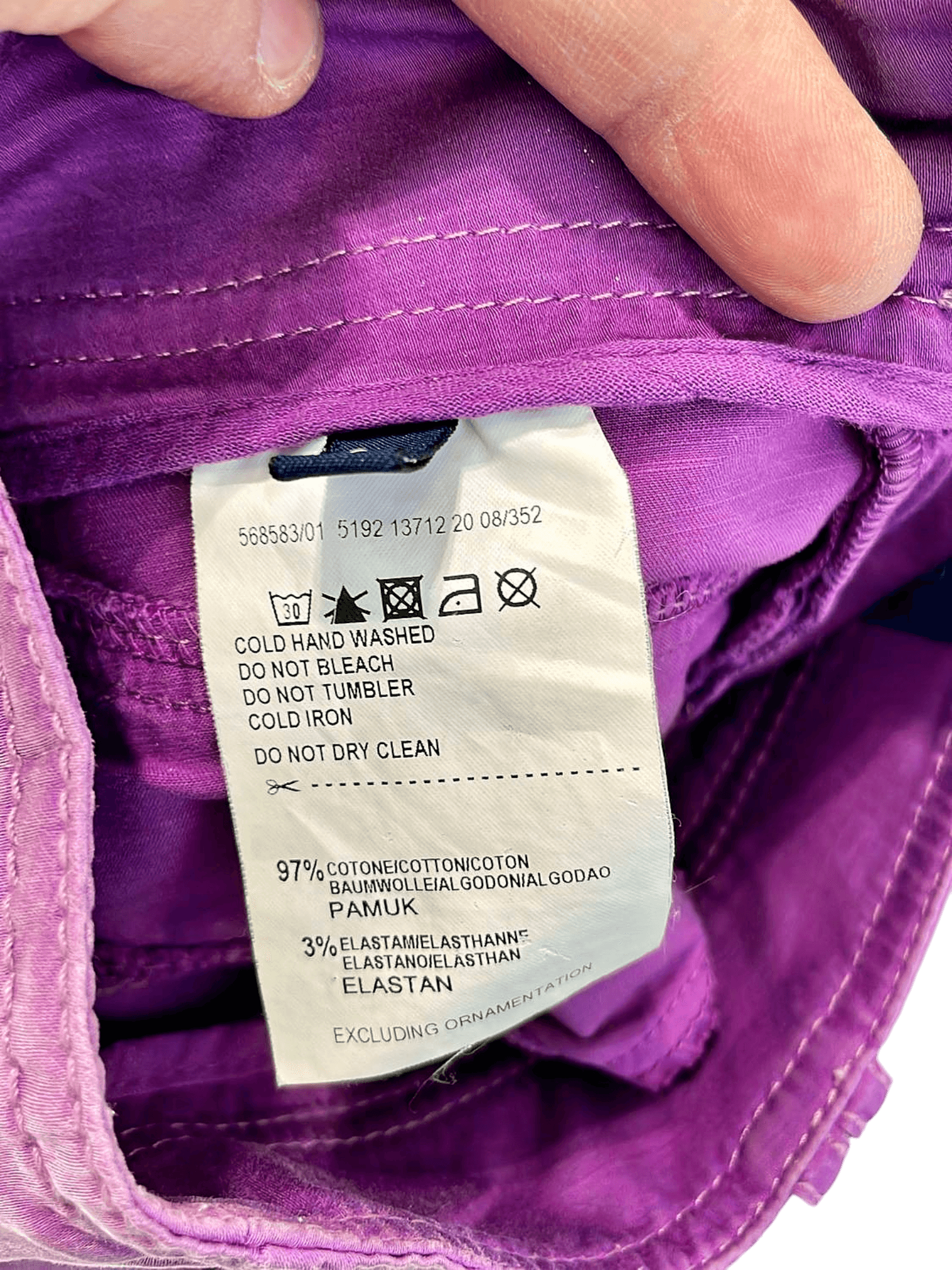 Trussardi Jeans Purple A-Line Skirt - Casual Cotton Summer Style 4