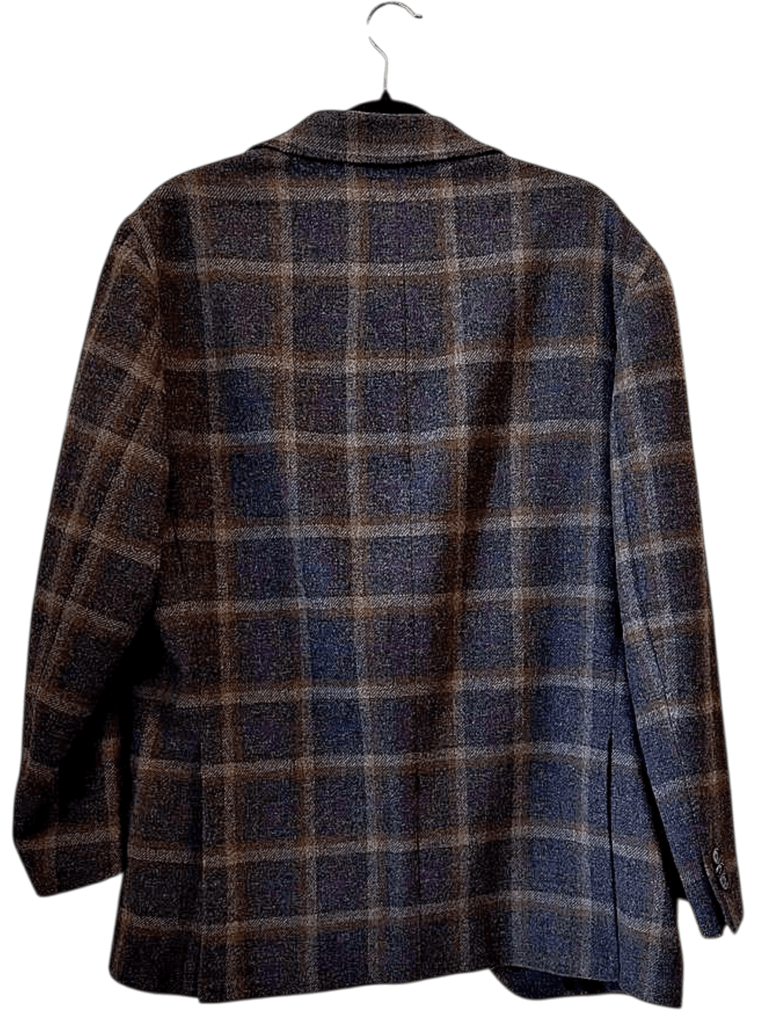 G. Abo Napoli Pure Wool Plaid Blazer - Size 56 - Italian Made 3