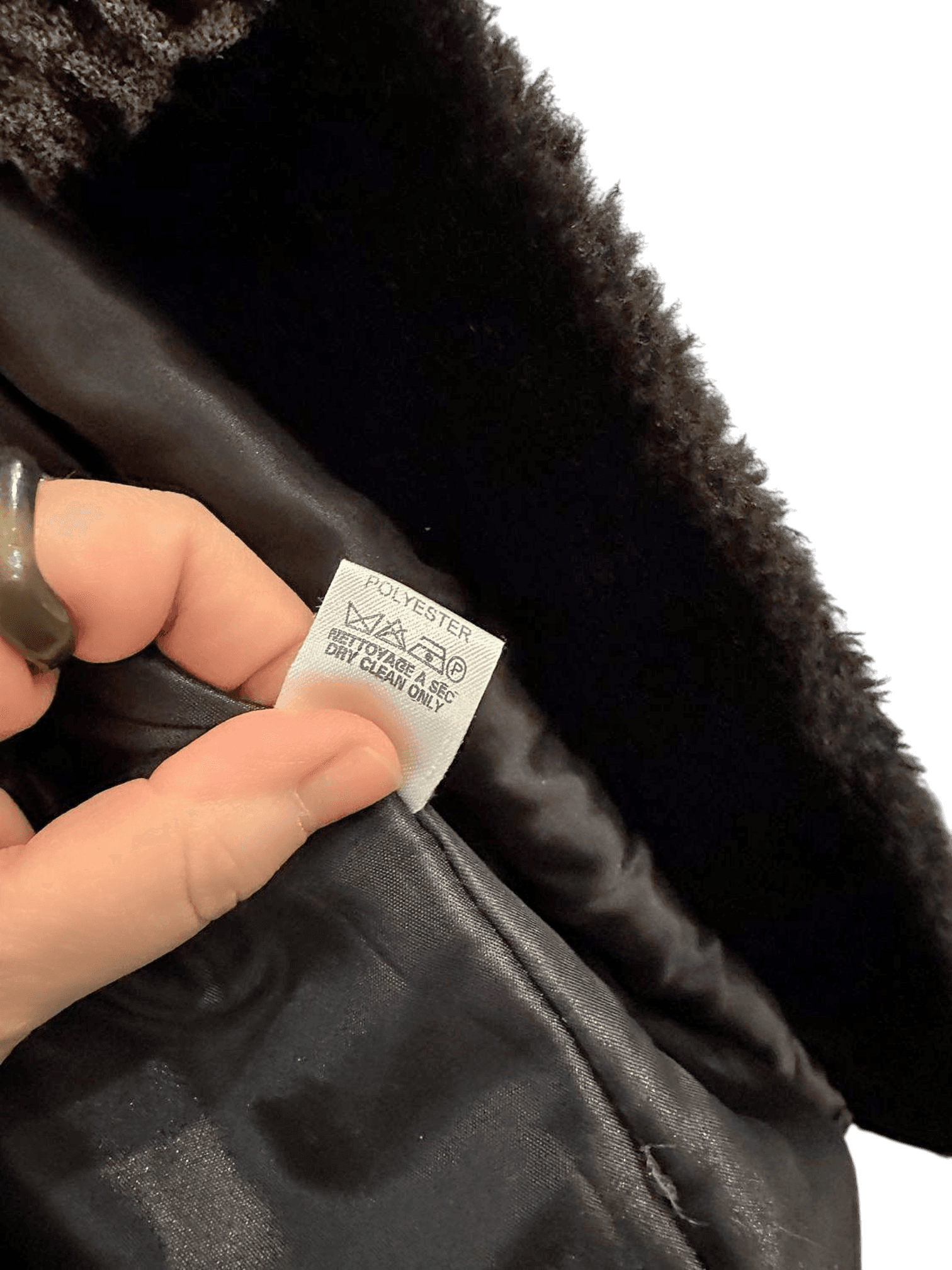 Elegant Black Faux Fur Coat with Leopard Print Collar 5