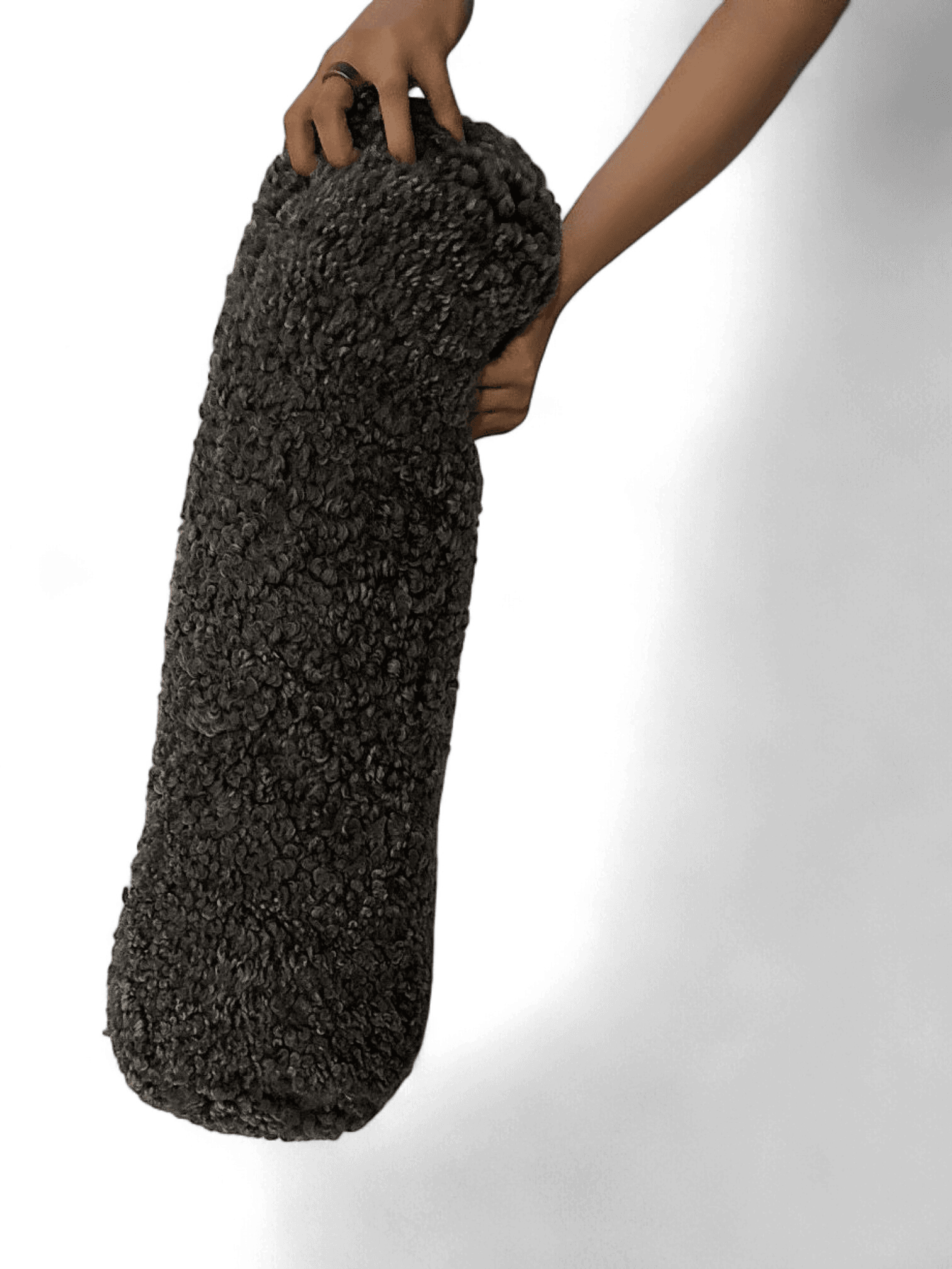 Grey Sheepskin Cushion/Bolster by NATURE 1