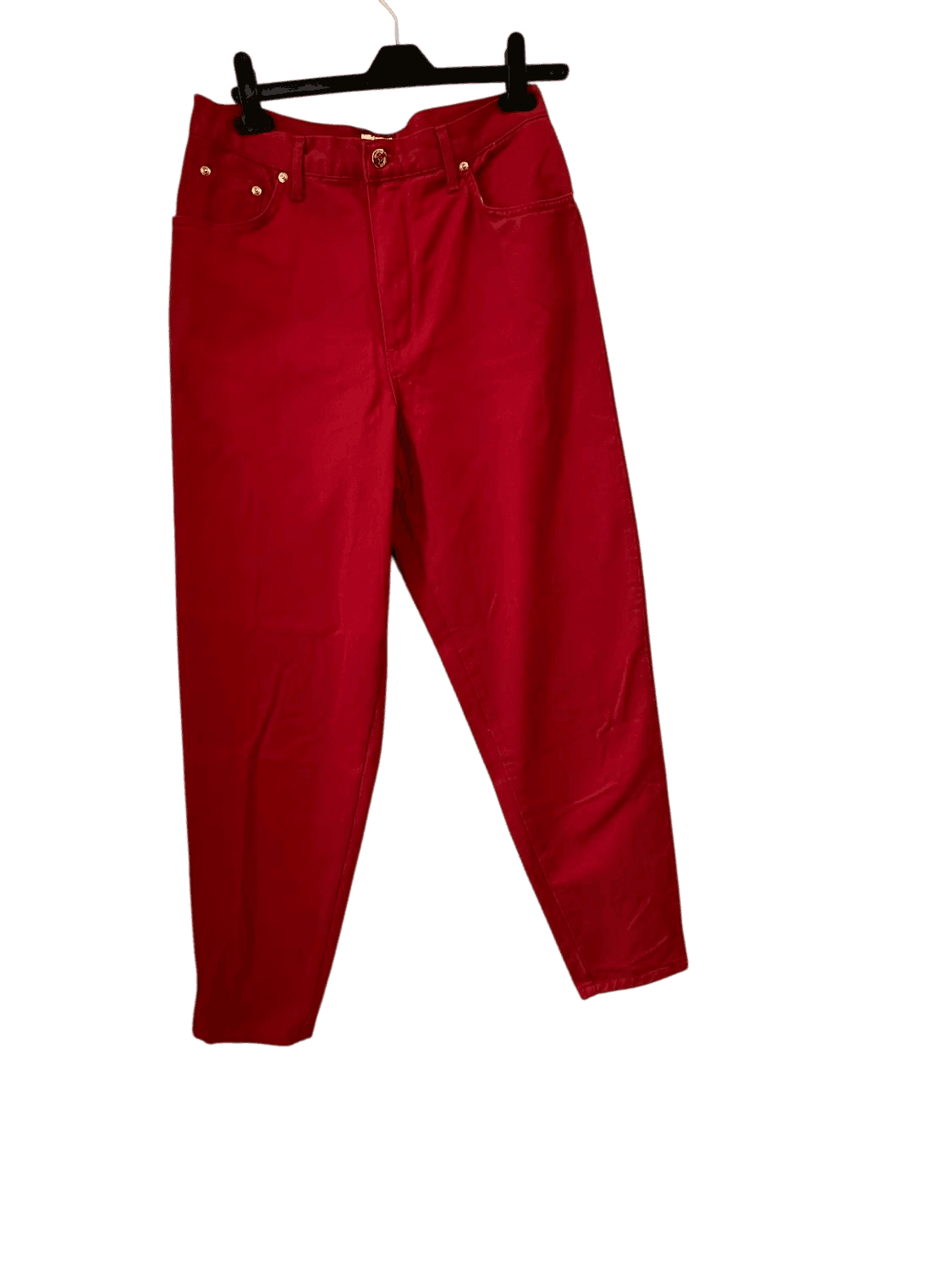 Vintage 90s Laura Biagiotti Red Cotton Jeans - Size 33 2