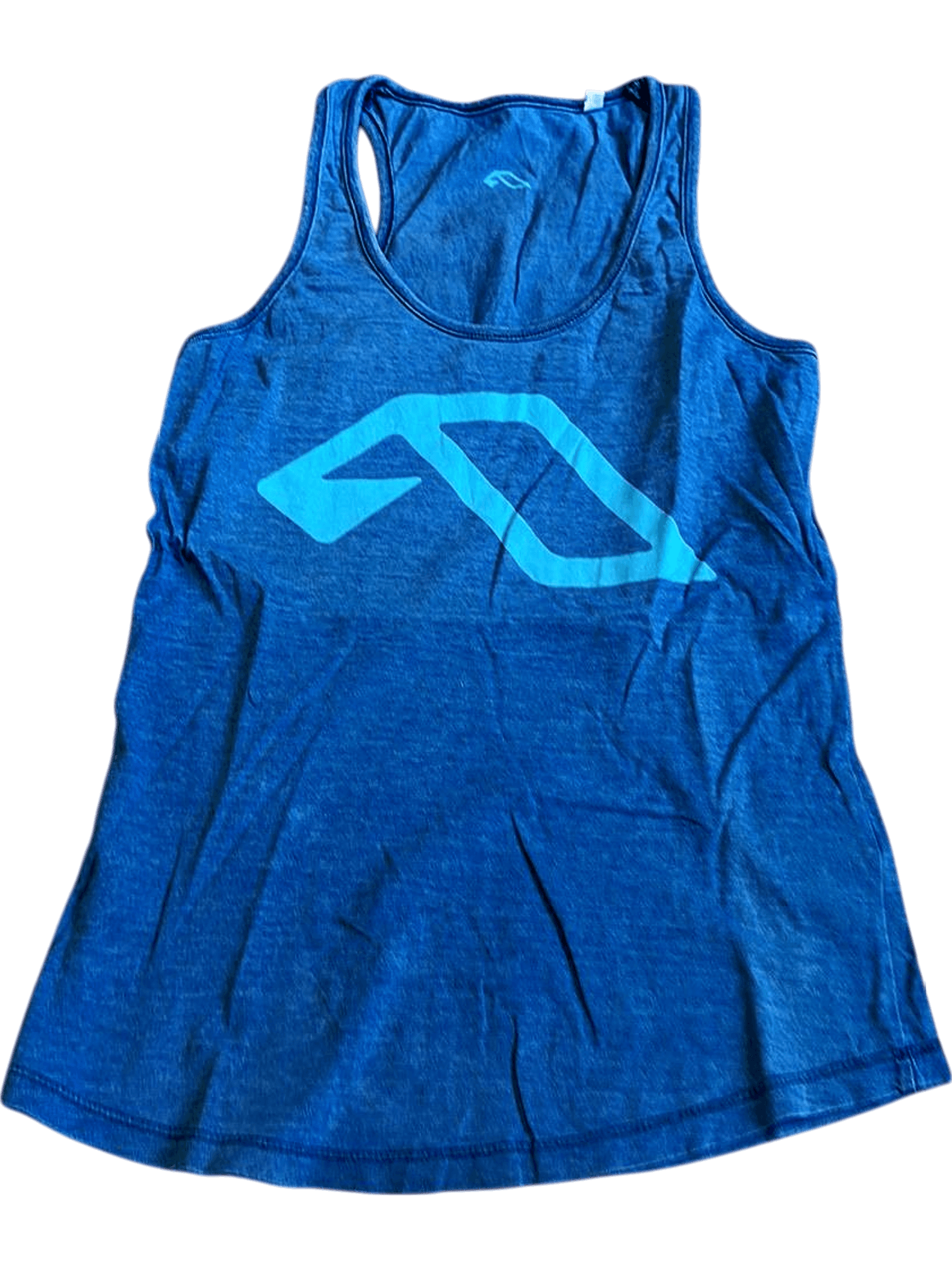 Blue Athletic Tank Top with Logo - Size S 1