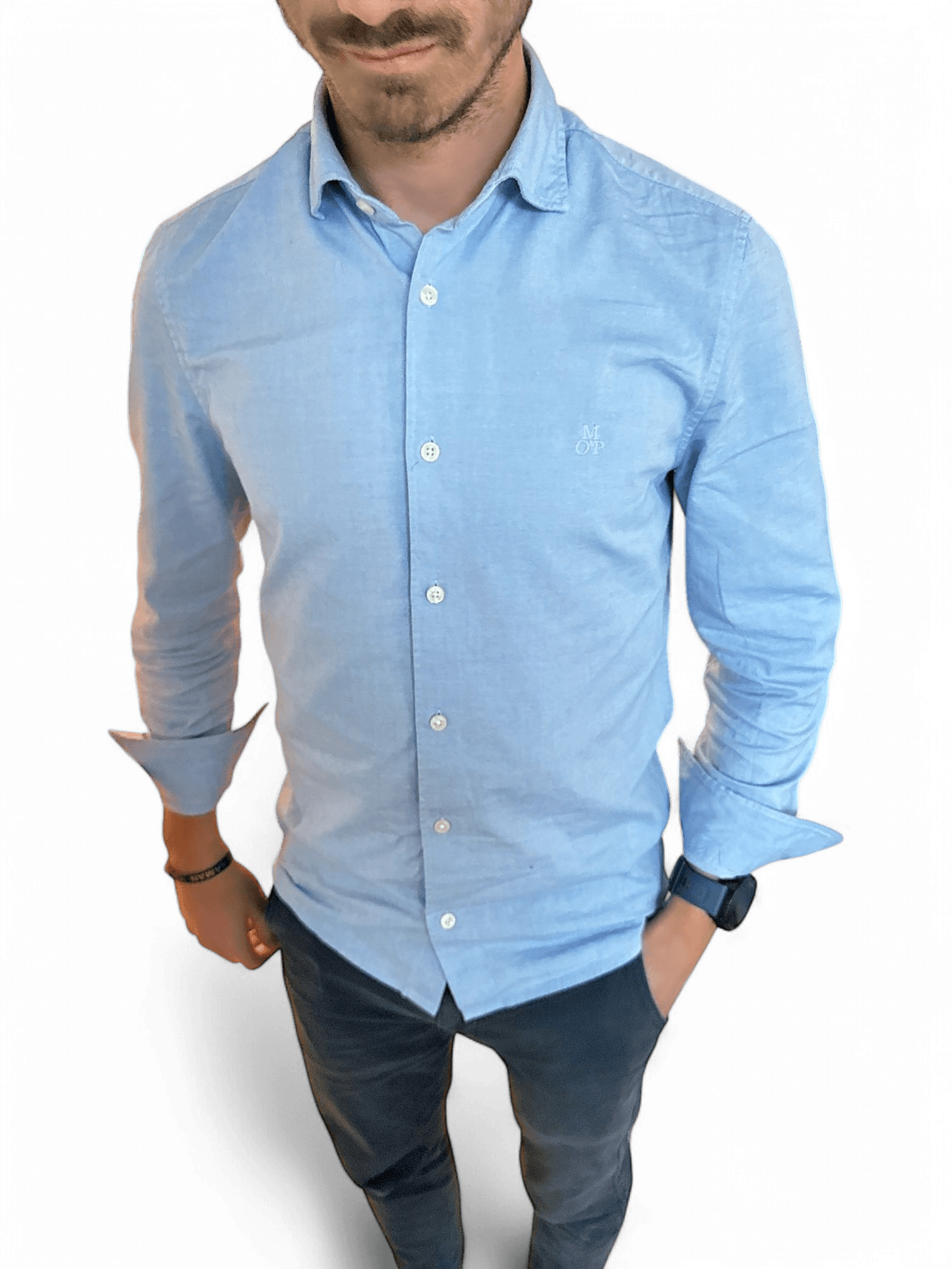 Marc O'Polo Light Blue Button-Down Shirt 1