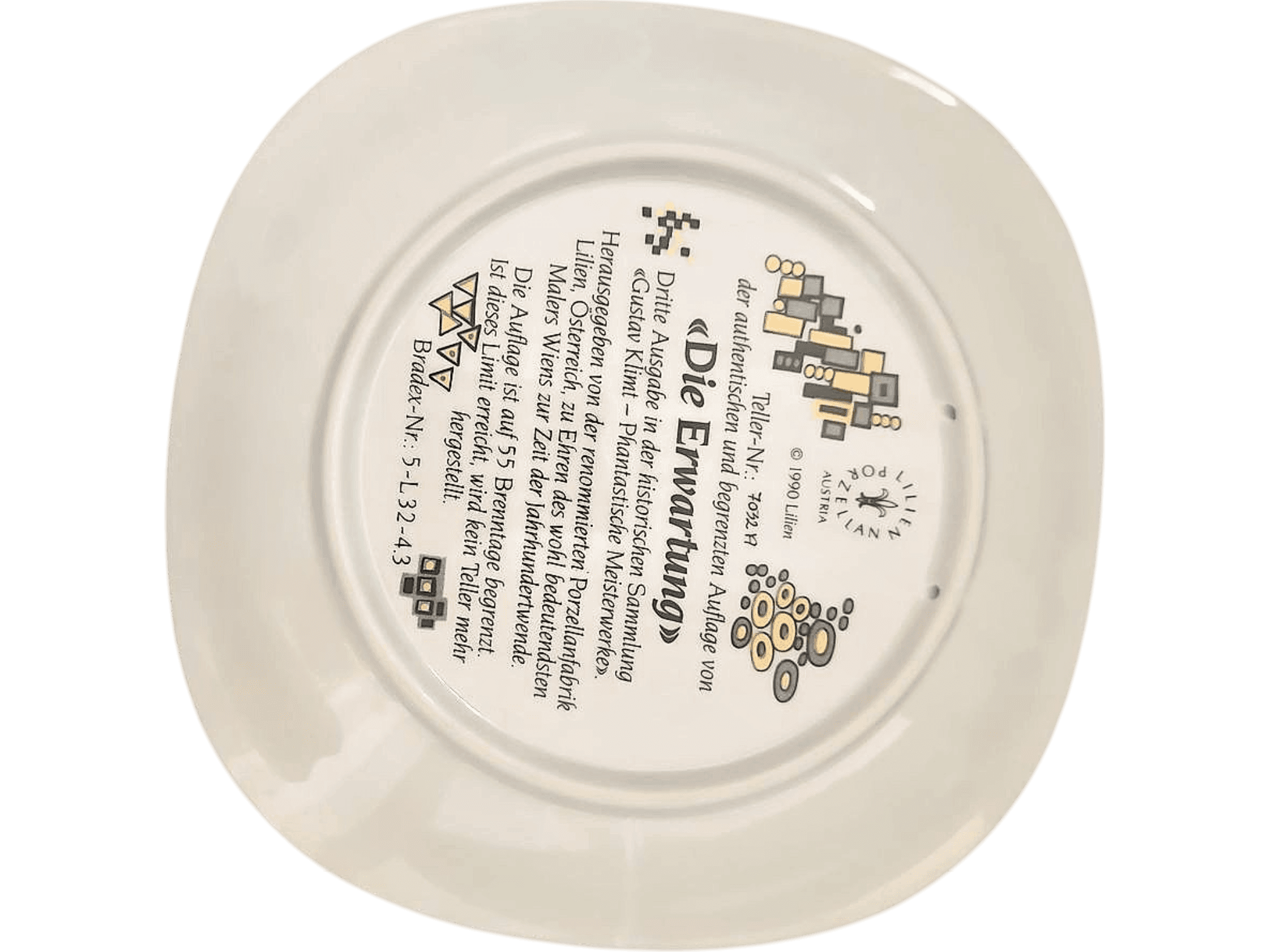 Gustav Klimt 'Die Erwartung' Decorative Porcelain Plate by Goebel 2