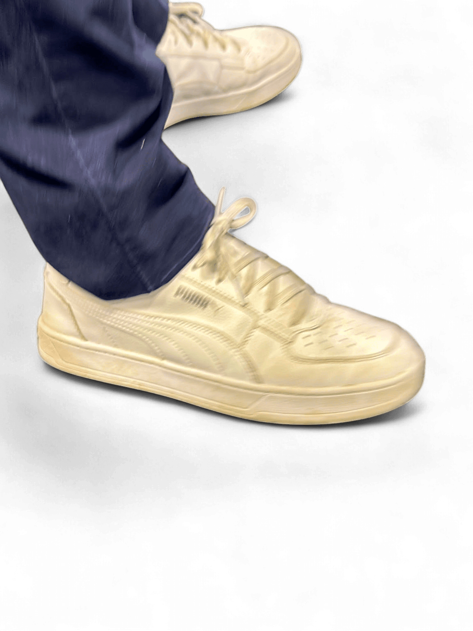 Puma White Low-Top Sneakers - Casual Athletic Shoes 2