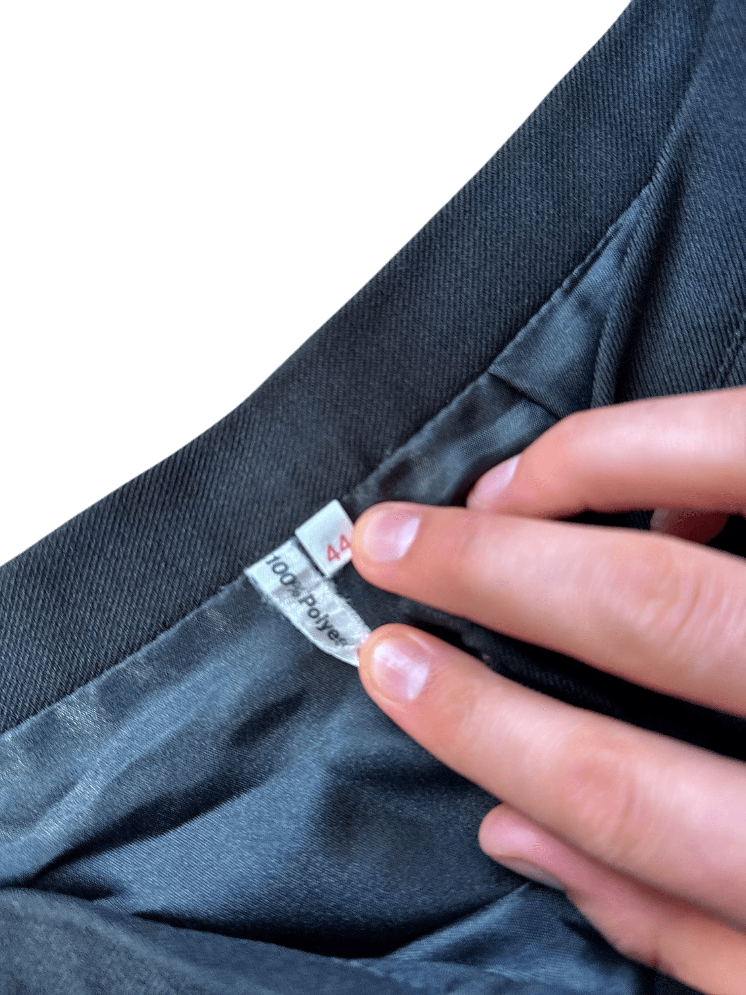 Schwarzer Polyesterrock - Größe 44 2