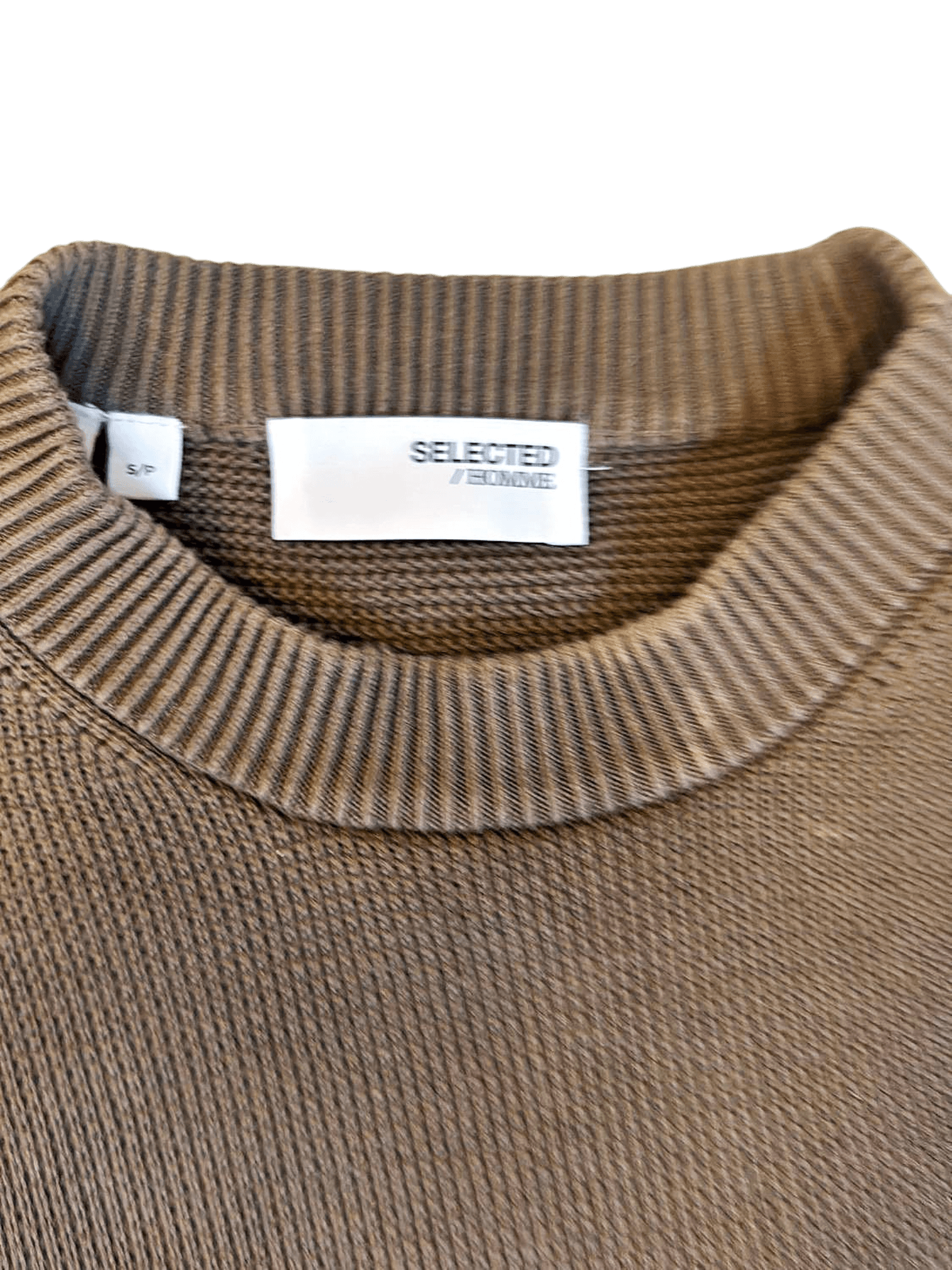 Selected Homme Brown Crew Neck Sweater - Size S 2