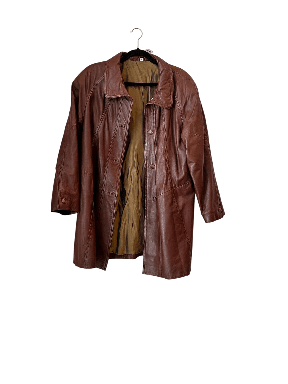 Vintage Ledermantel aus echtem Leder - Braun 2