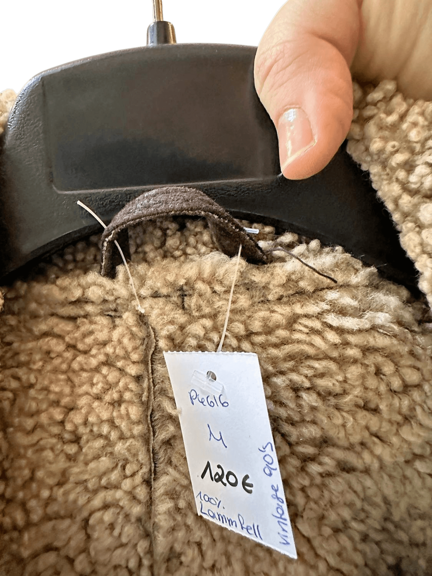 Vintage 90s Brown Leather Sherpa-Lined Jacket - Size M 3