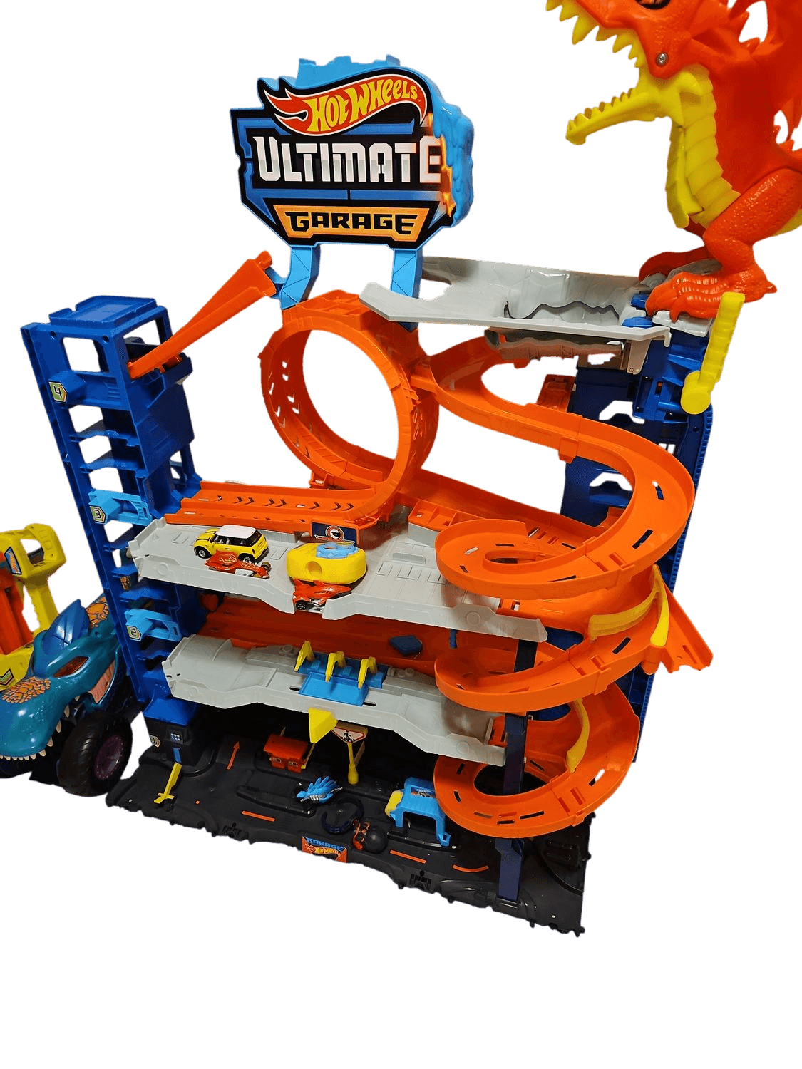 Hot Wheels Ultimate Garage Playset with Dragon and Track Loops 3