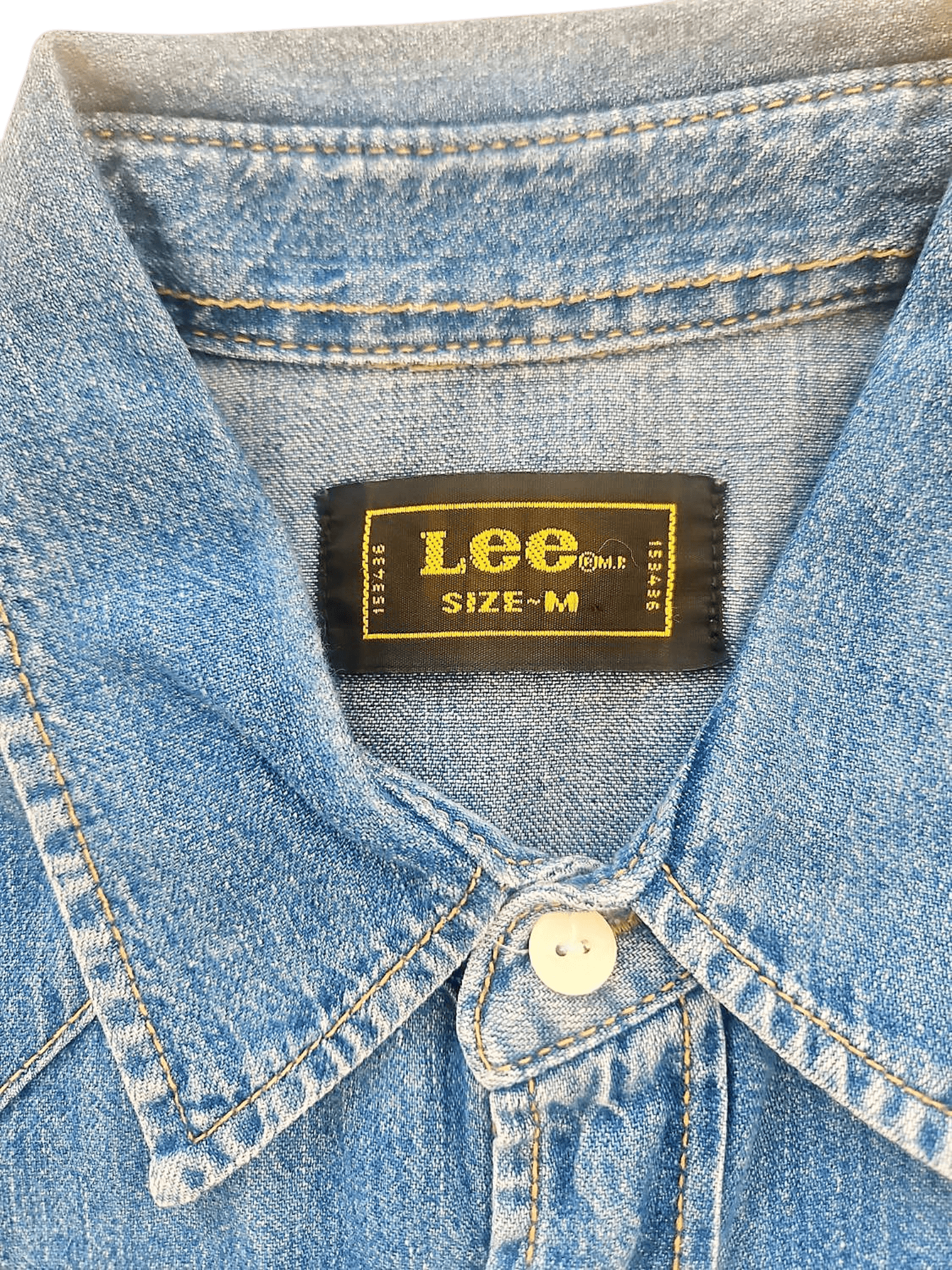 Lee Denim Button-Down Shirt - Size M 2