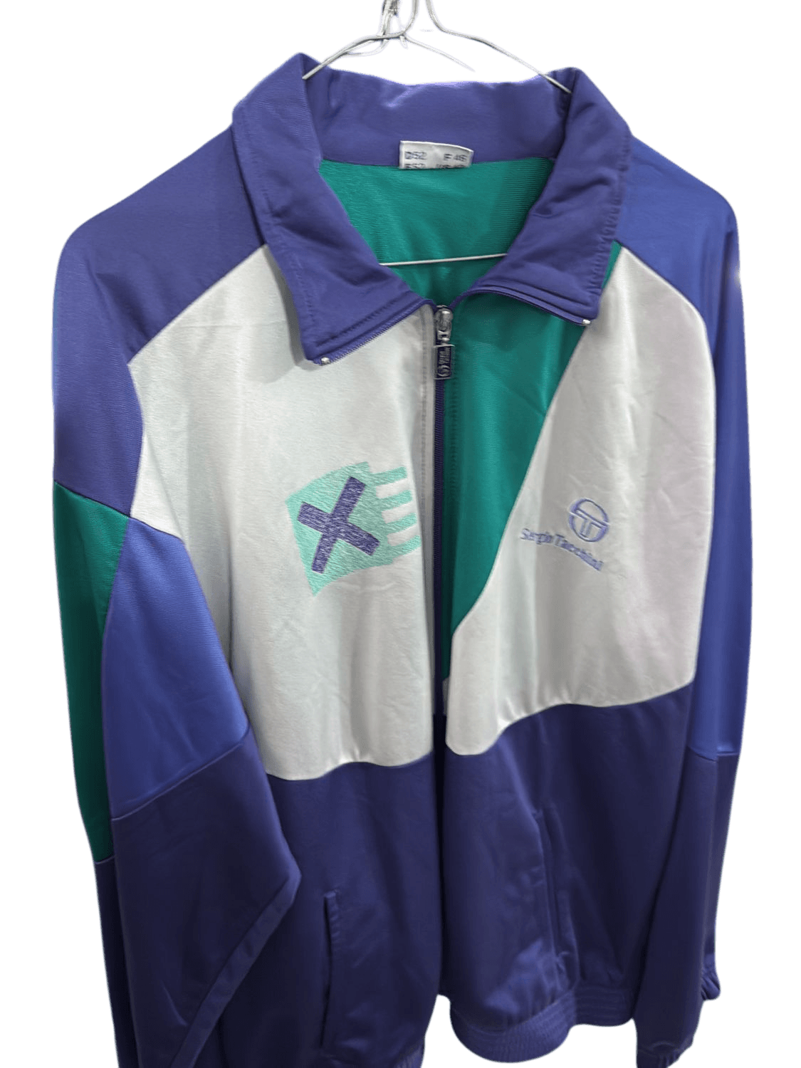 Vintage Sergio Tacchini Color Block Windbreaker Jacket - Size 52 2