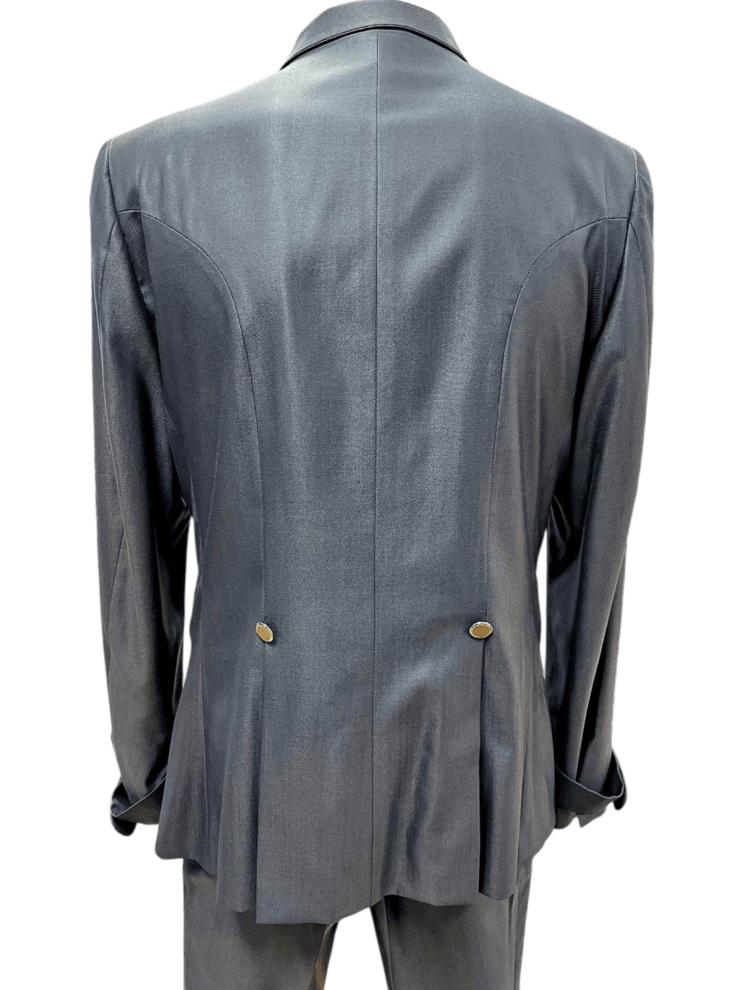 Eleganter Herren Cutaway-Anzug in Grau - Formelle Abendgarderobe 3