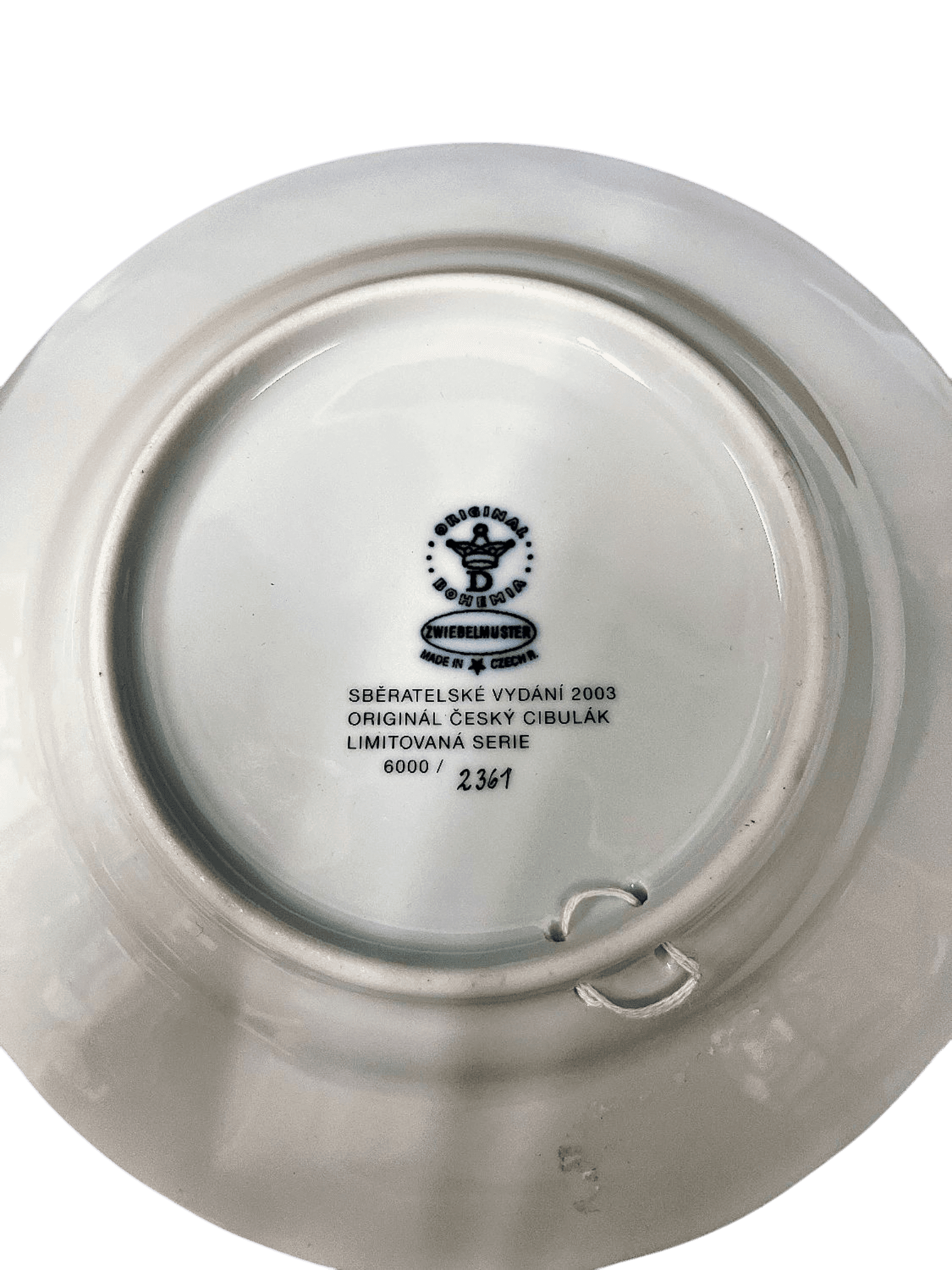 Original Bohemia Weihnachts-Teller 2003 2