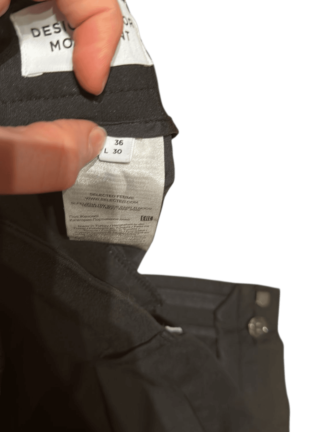 Selected Femme Black Wide-Leg Trousers - Size 36 5