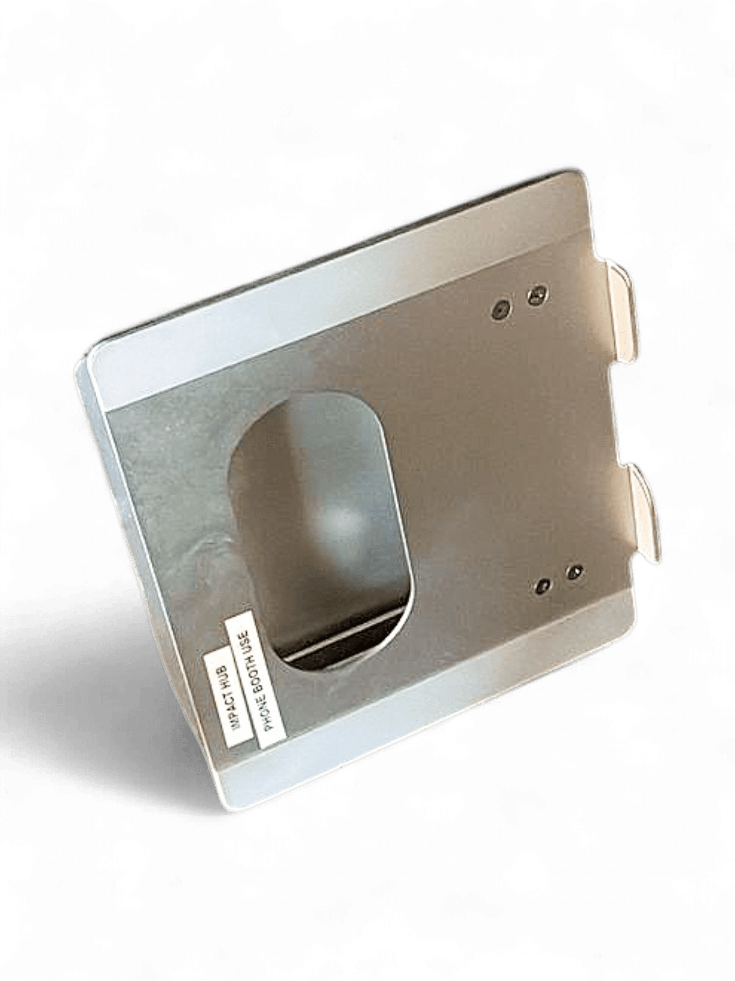 Metal Desk Accessory Holder with Cut-Out Handle 1