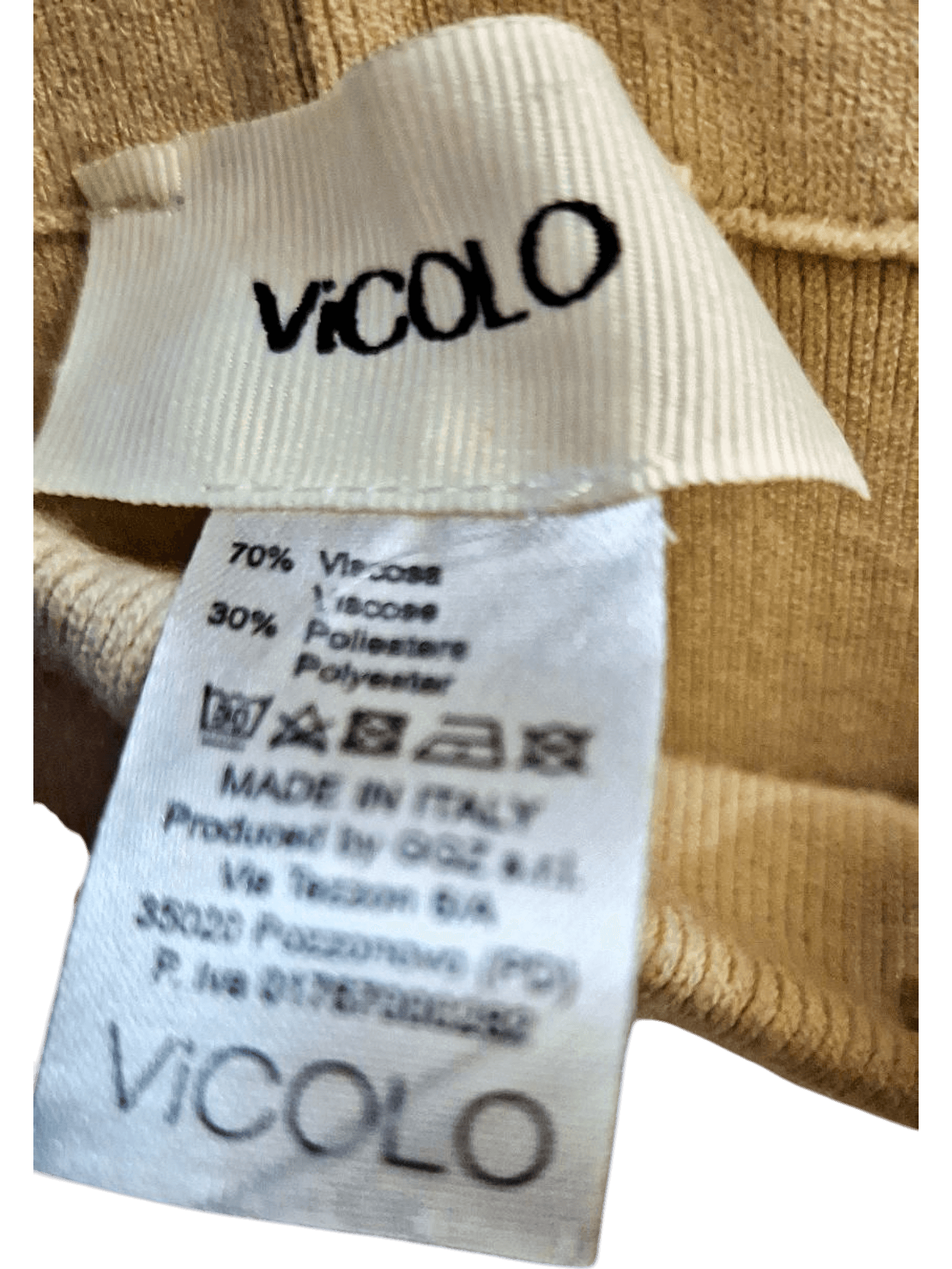 Beige Knit Wide-Leg Trousers by MAIC1 Vintage - New with Tags 2