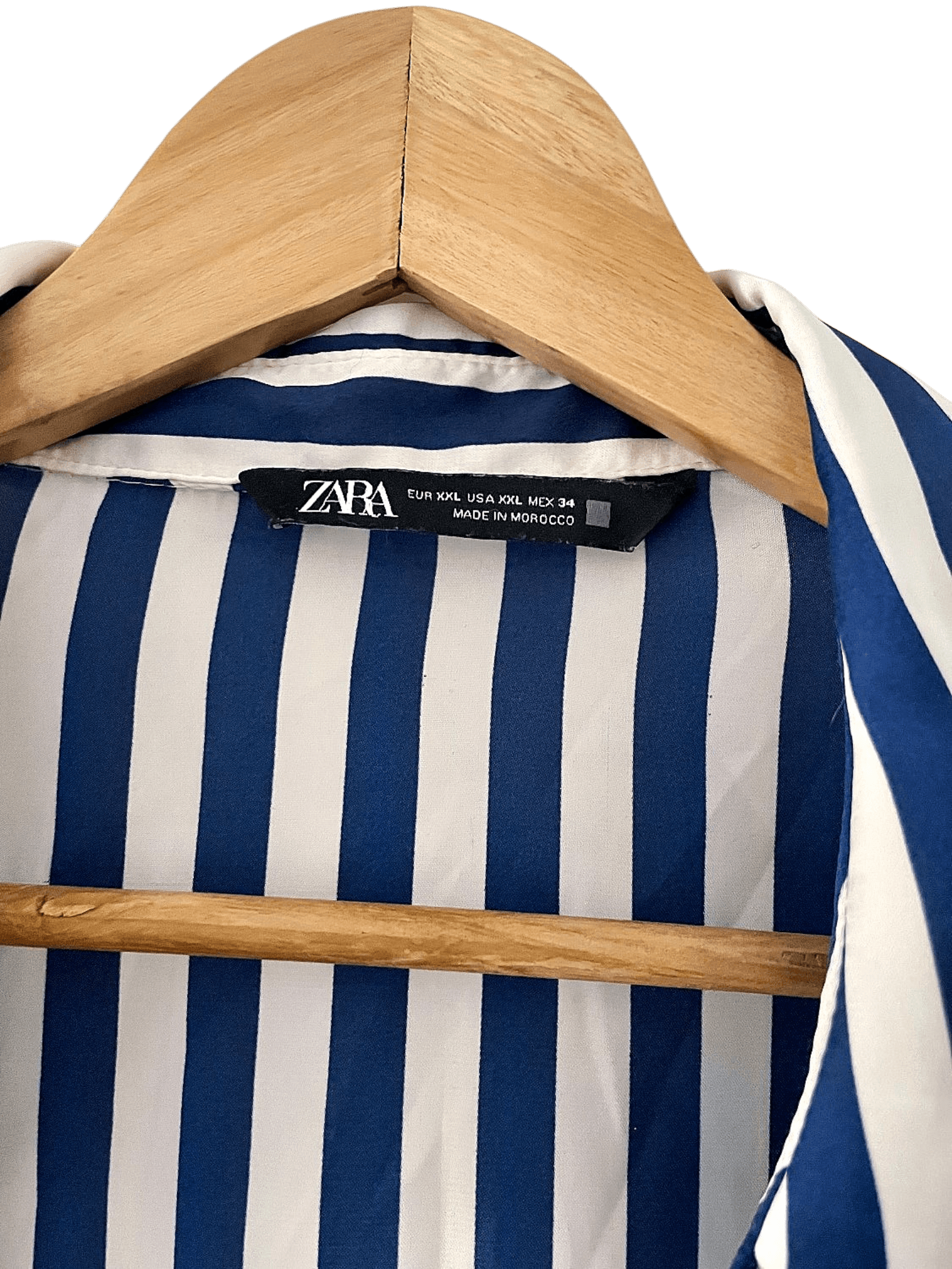 Zara Gestreiftes Button-Down Hemd - Größe XXL 1