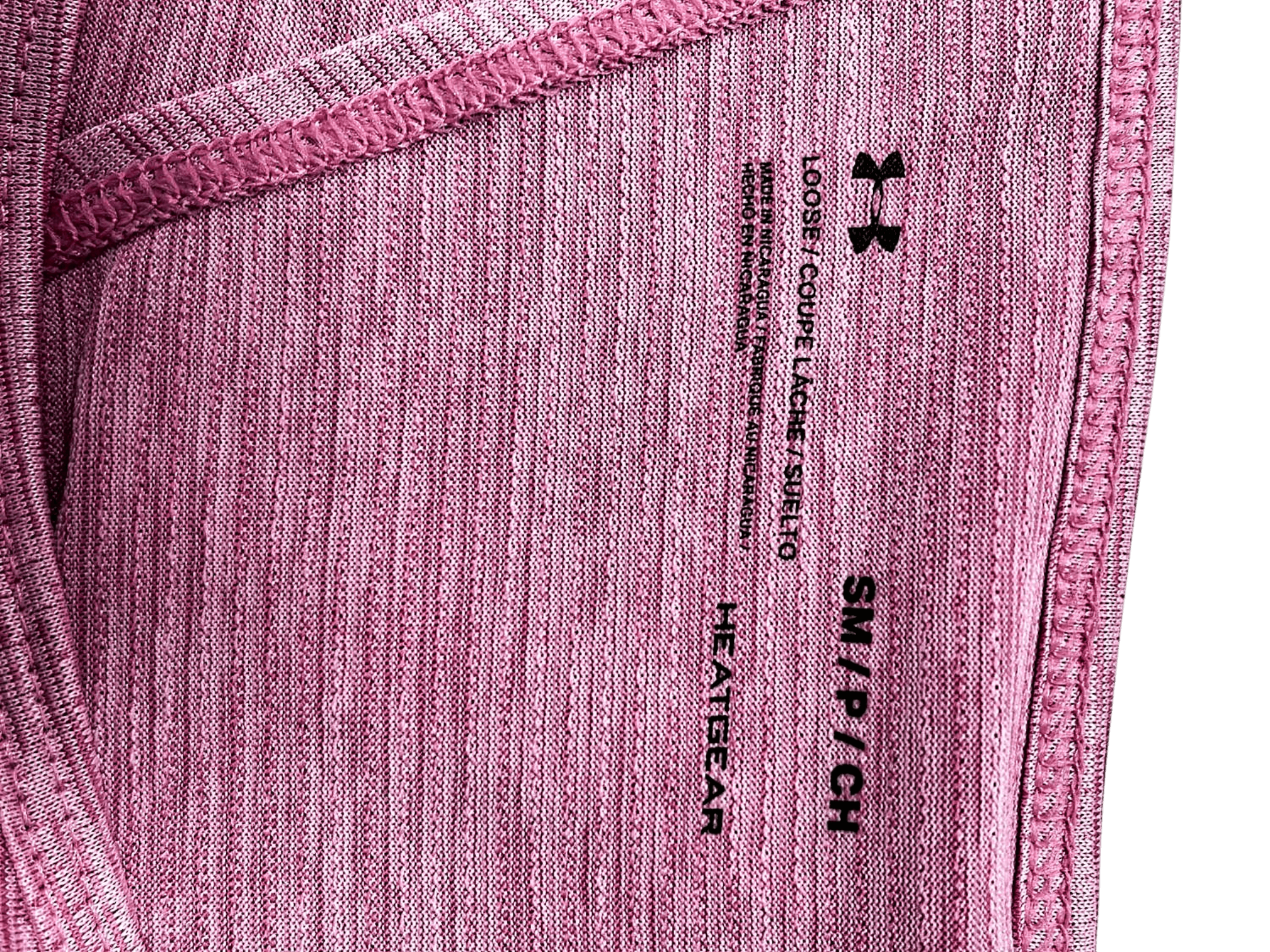 Under Armour HeatGear Loose Damen Sportshirt S Pink 3