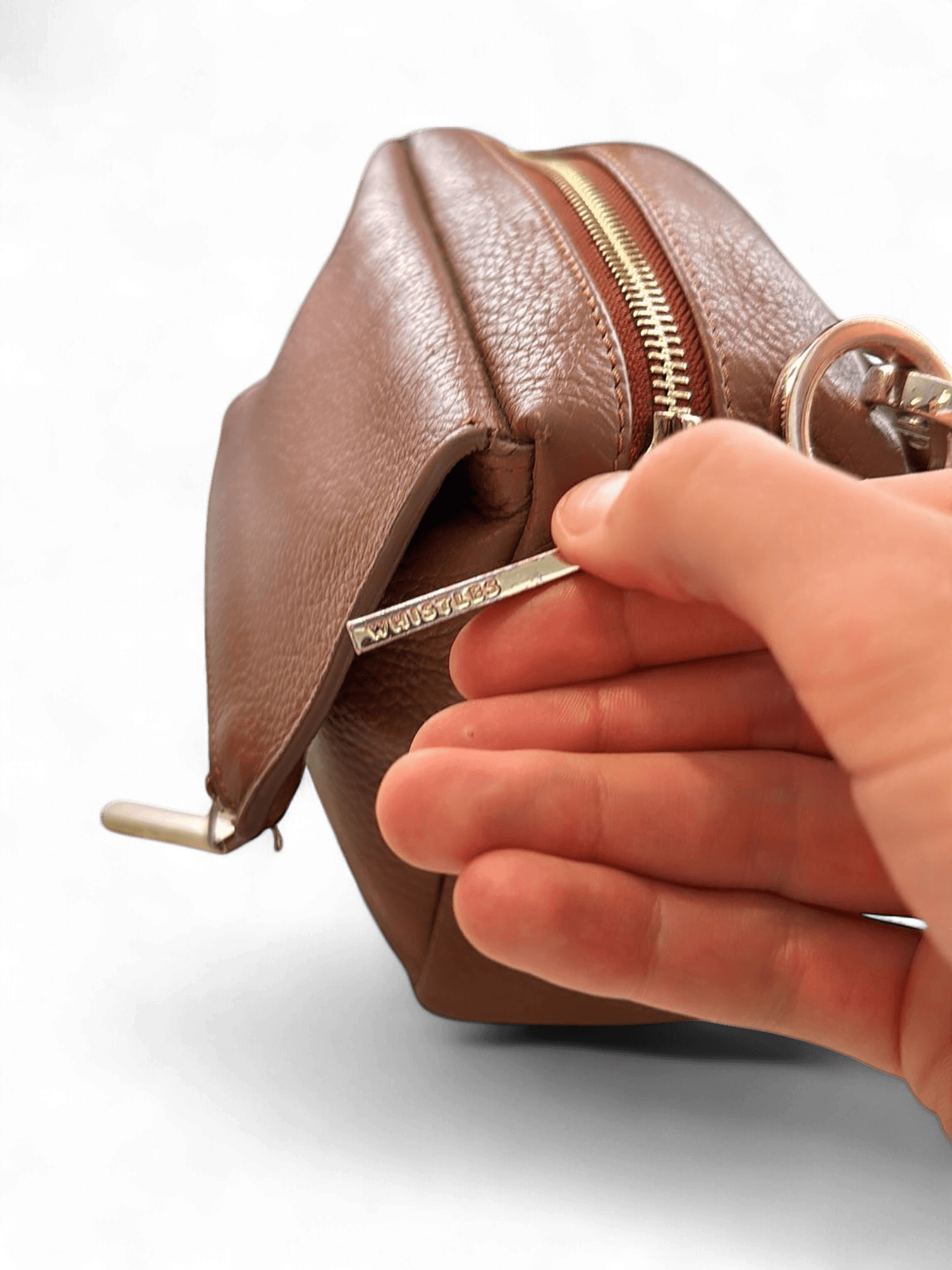 Whistles Brown Leather Crossbody Bag 3