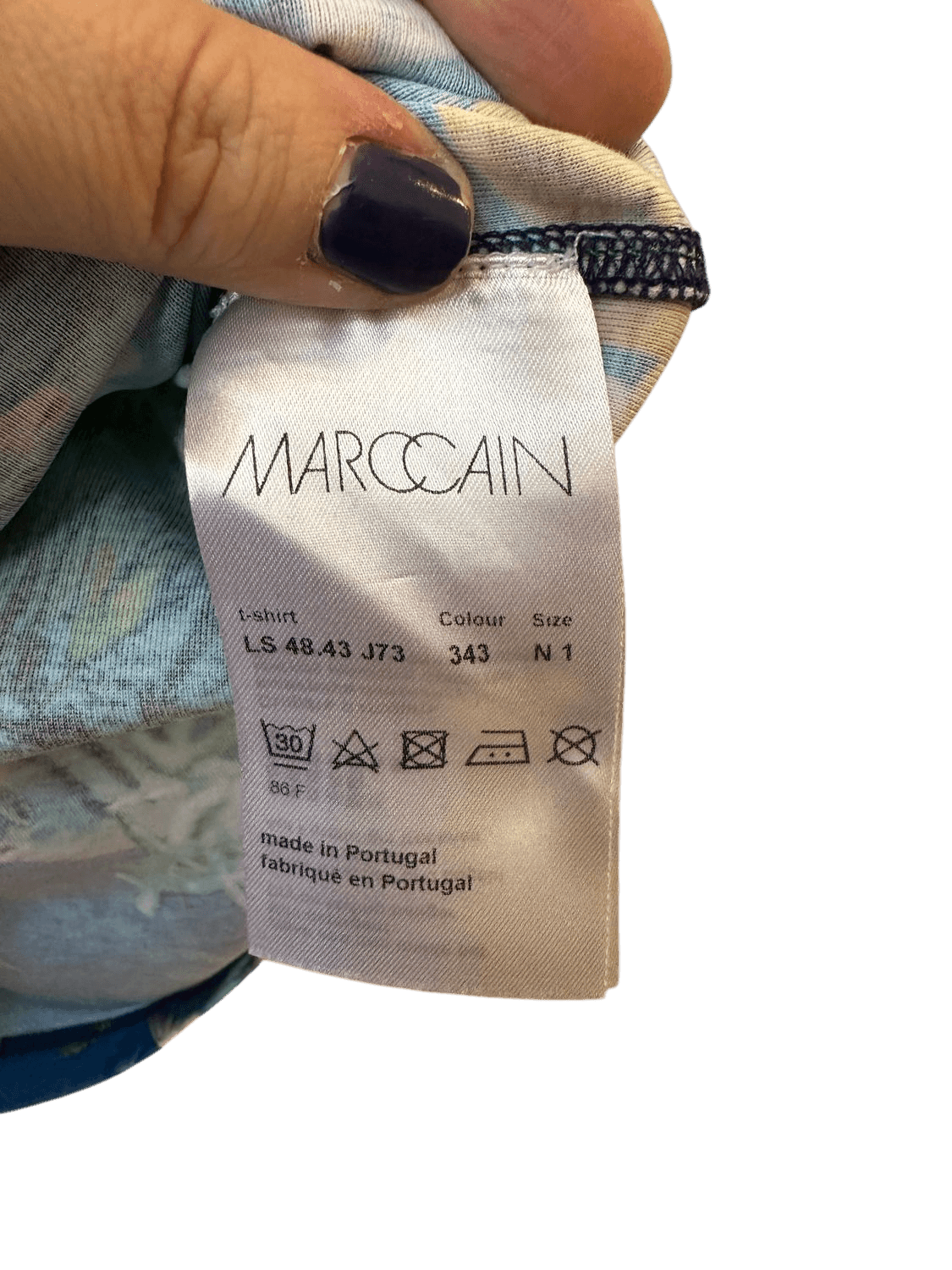 Marc Cain Sports Shirt mit Unterwasser-Print - Größe M 4