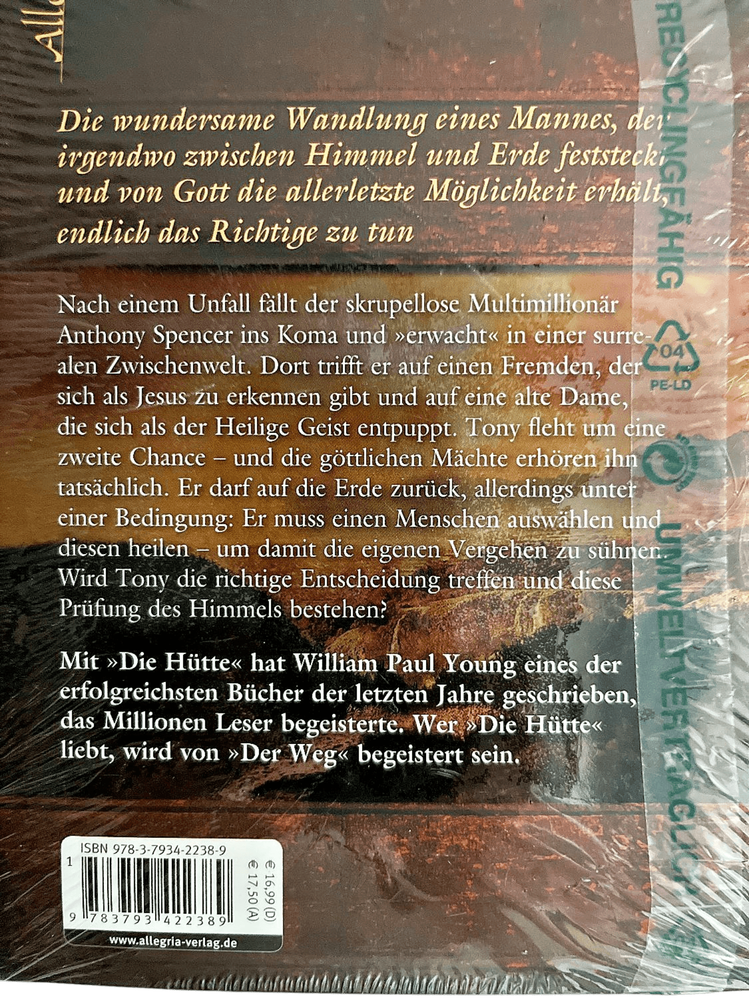 Der Weg - Roman von William Paul Young (Hardcover, neu eingeschweißt) 2