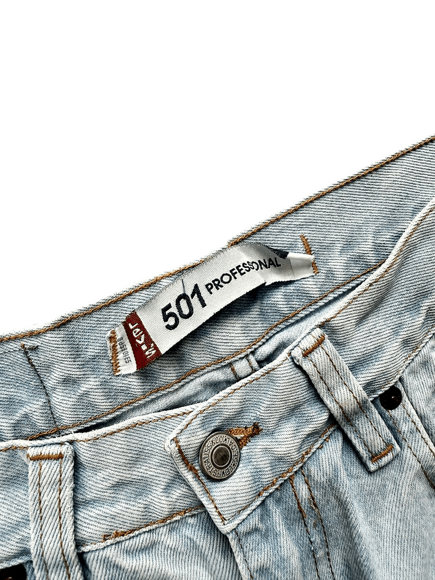 Levi's 501 Professional Light Blue Denim Jeans 2