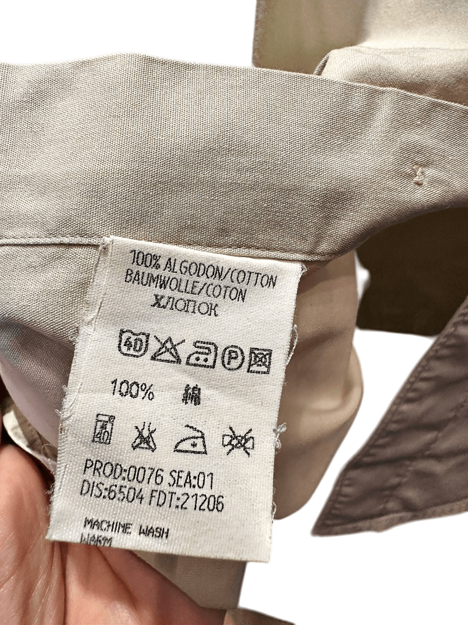 Hugo Boss Beige Cotton Button-Down Shirt 5