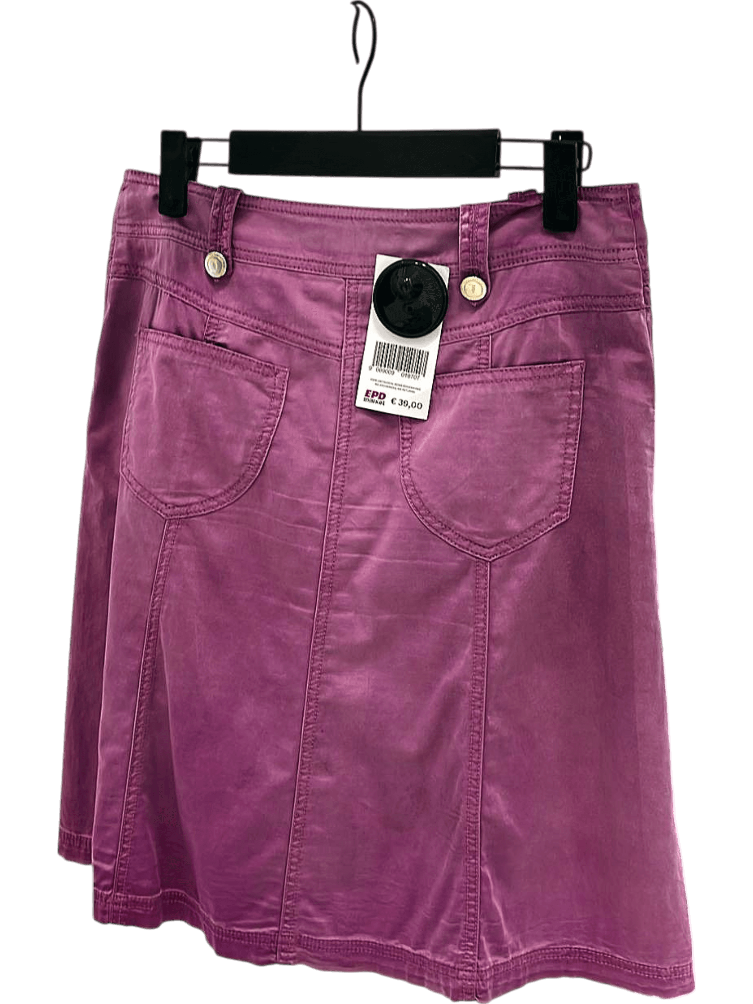 Trussardi Jeans Purple A-Line Skirt - Casual Cotton Summer Style 2