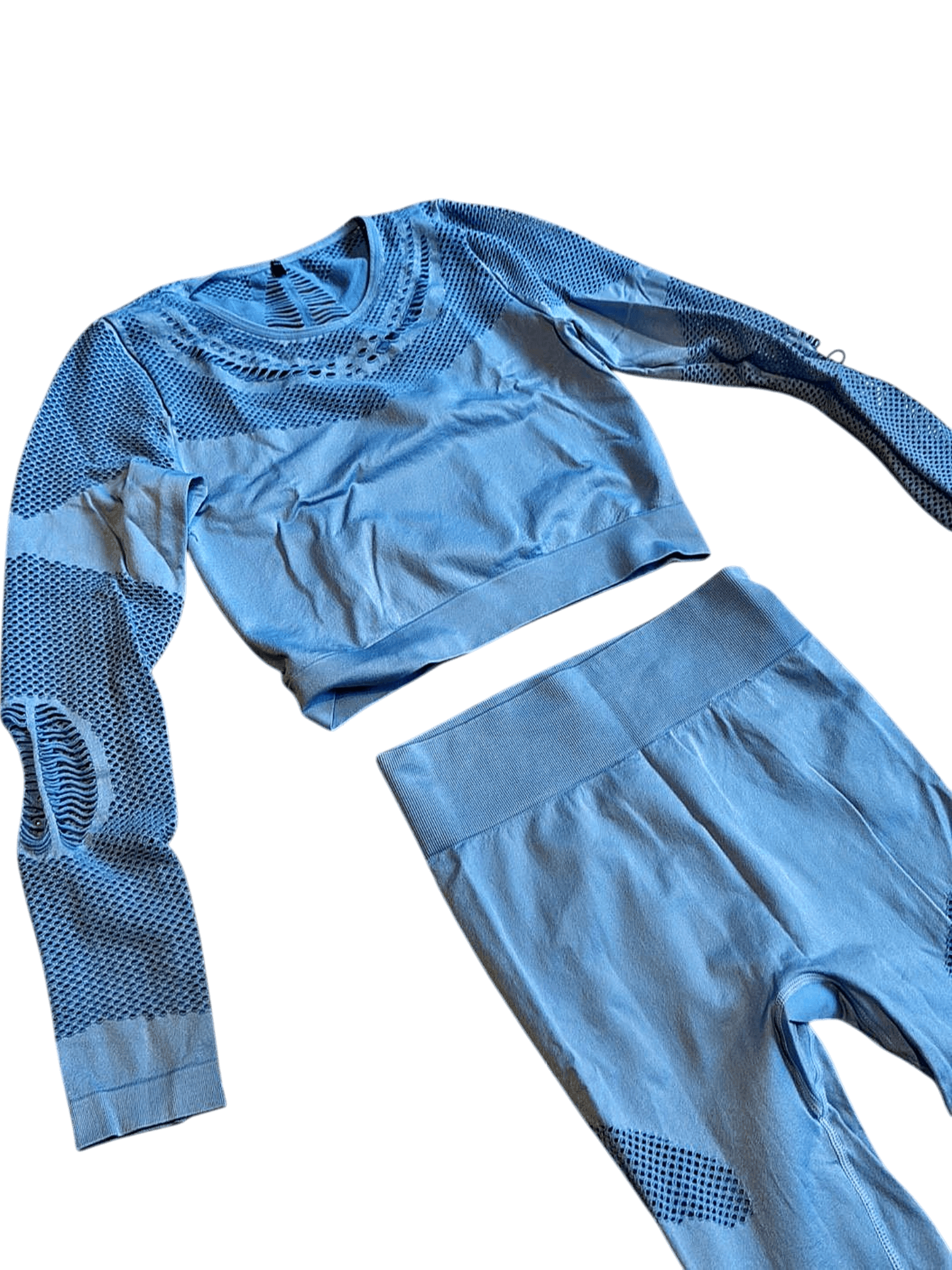 About You × Sofia Takimtzi Blue Seamless Workout Set Size S/M 2