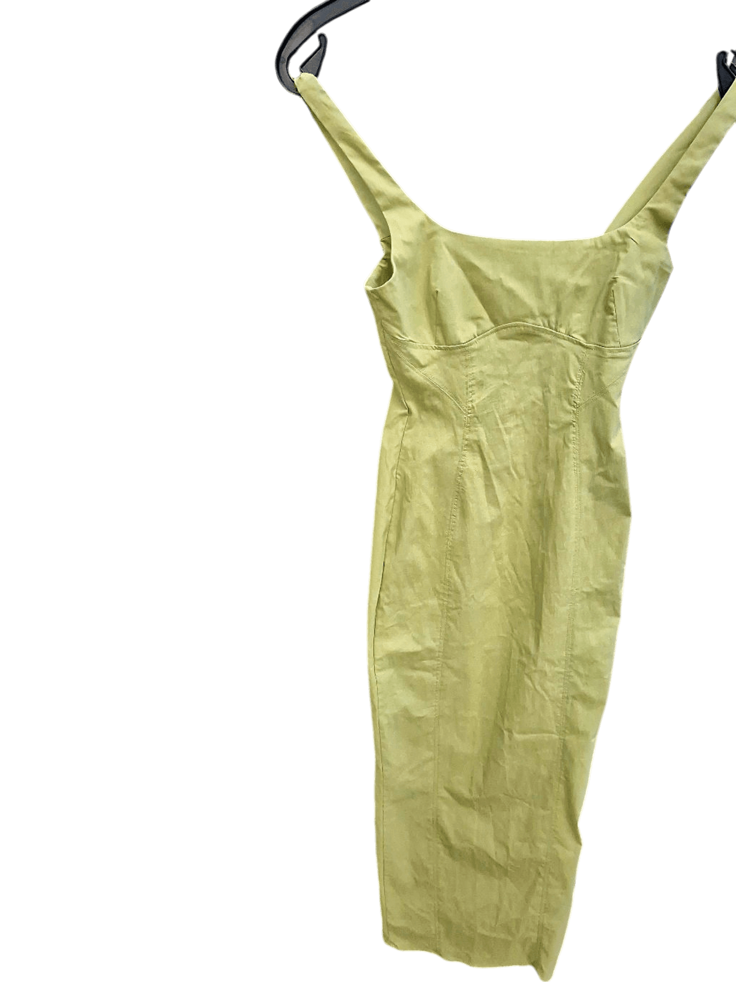 Light Yellow Sleeveless Midi Dress - Luna Brand 1