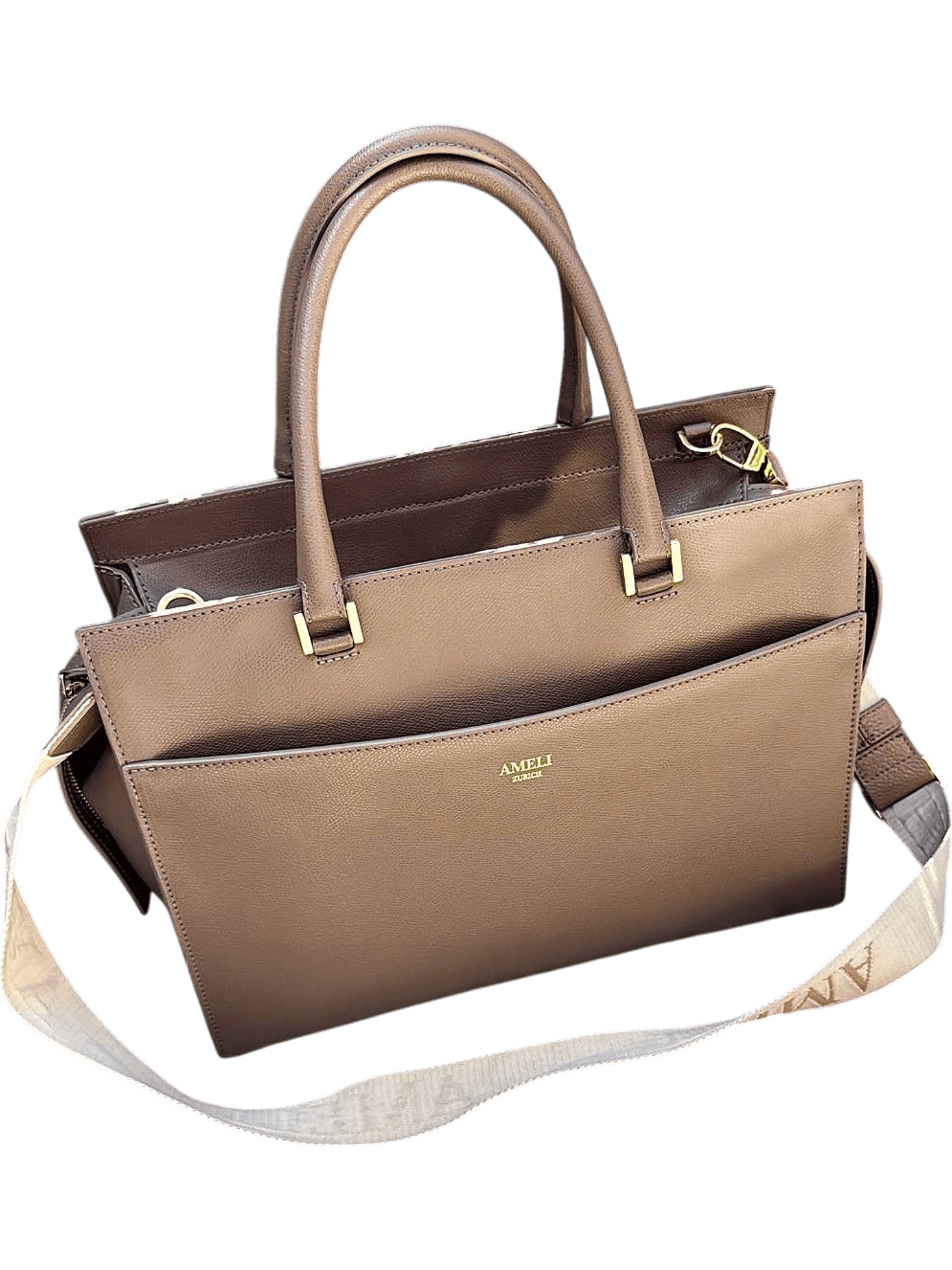 AMELI Zurich Tasche in Beige/Braun 1