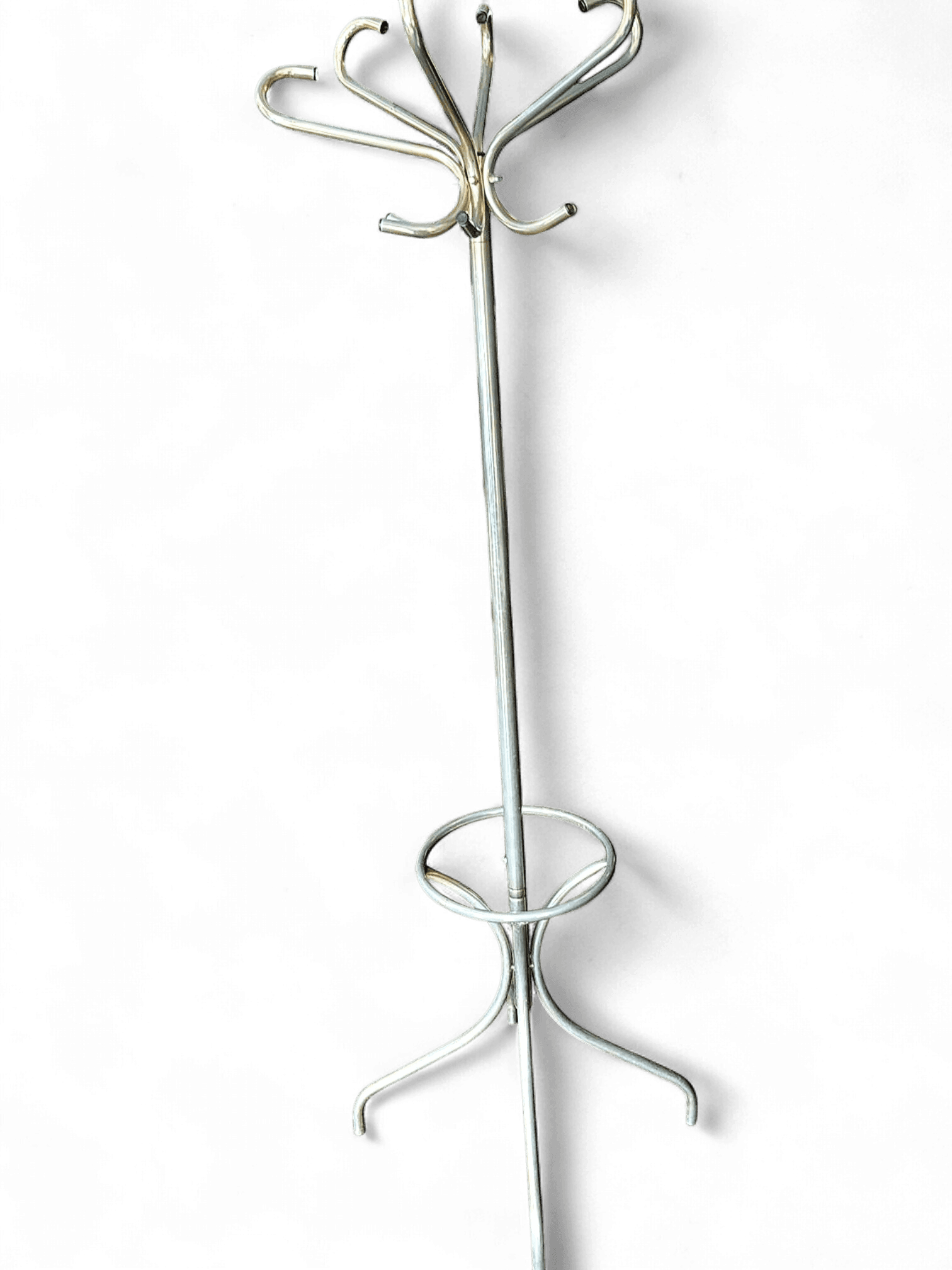 Vintage Style Metal Coat Stand with Curved Hooks 2